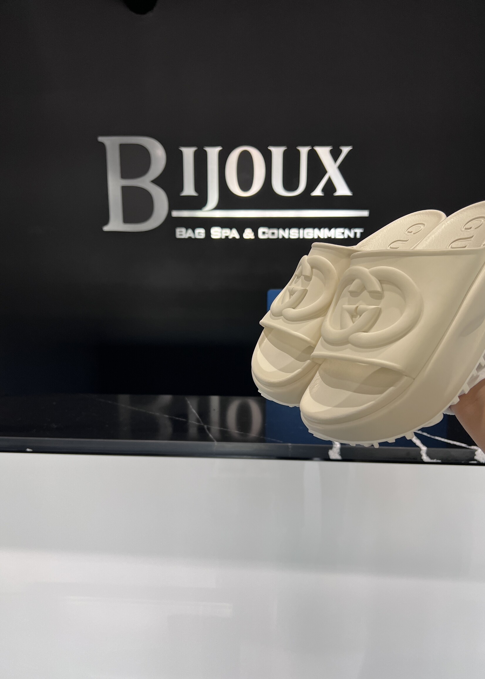 Gucci Gucci Platform Rubber Sandals