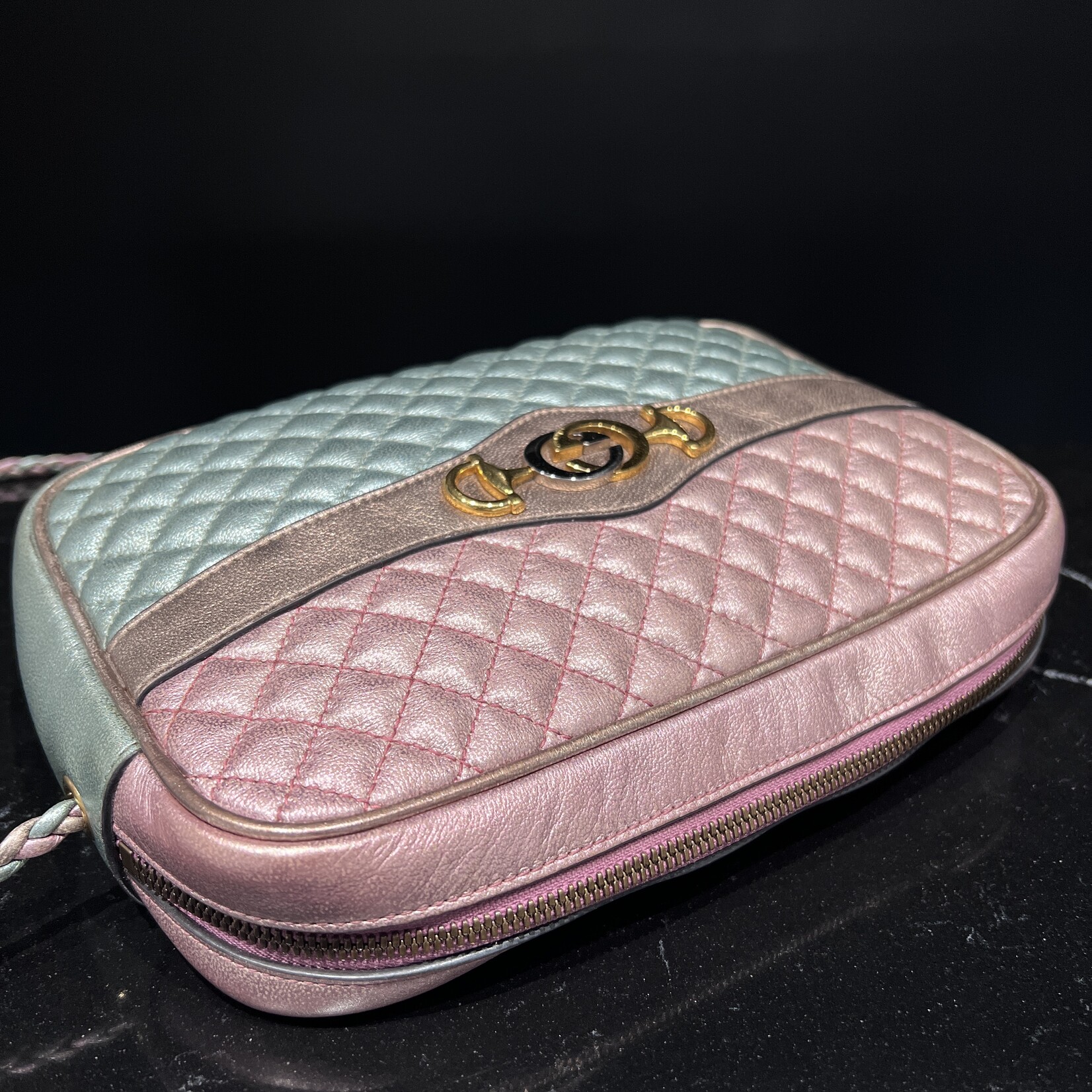 Gucci SOLD - Gucci Multicolor Metallic Trapunata Medium