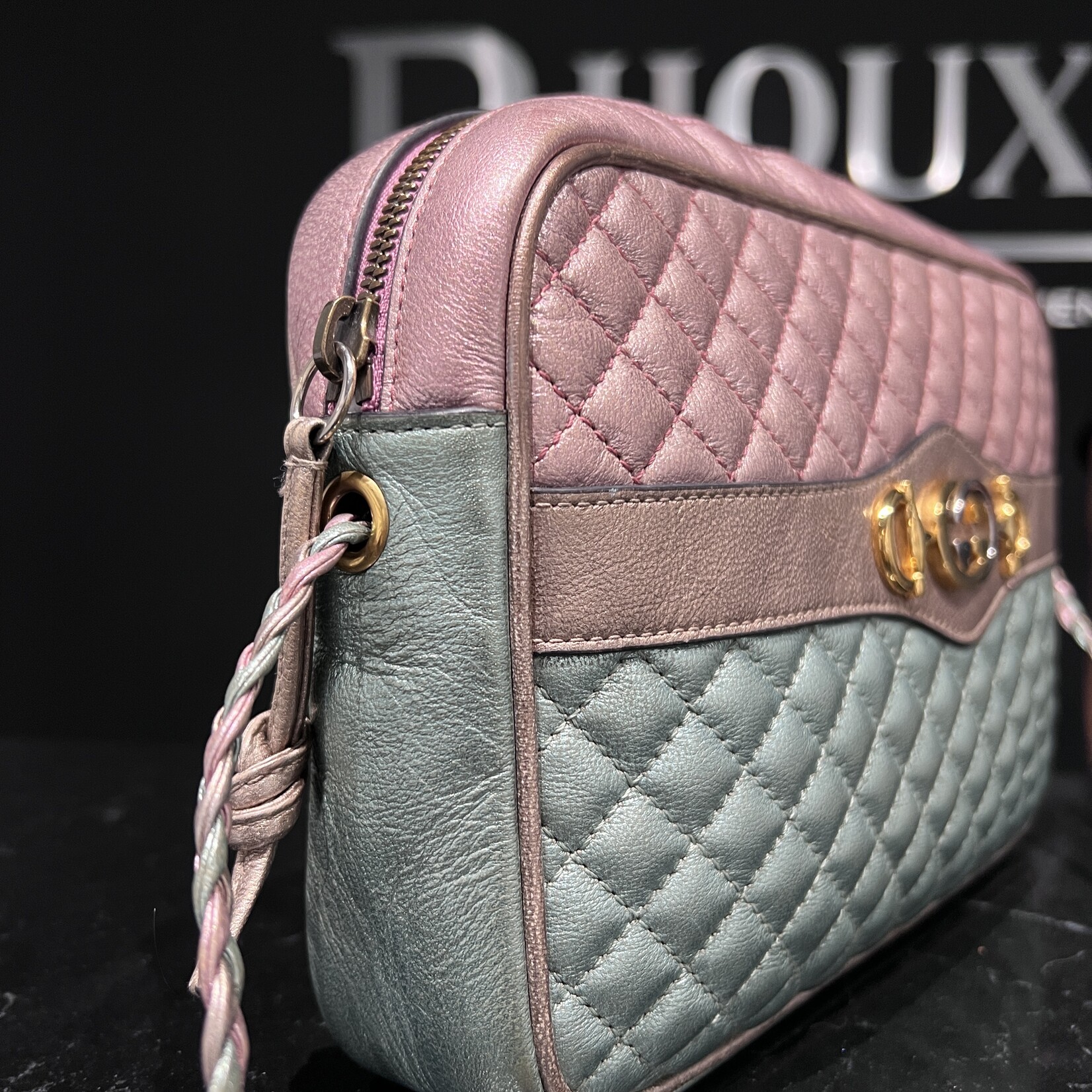 Gucci SOLD - Gucci Multicolor Metallic Trapunata Medium