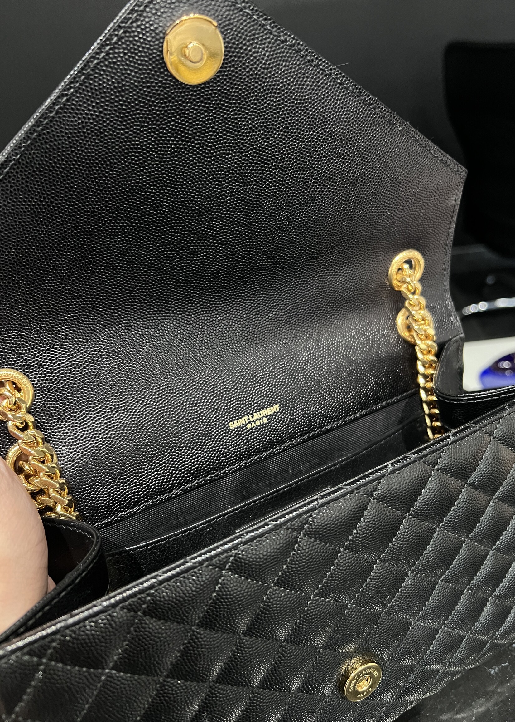 Saint Laurent SOLD- Saint Laurent Medium Envelope Black