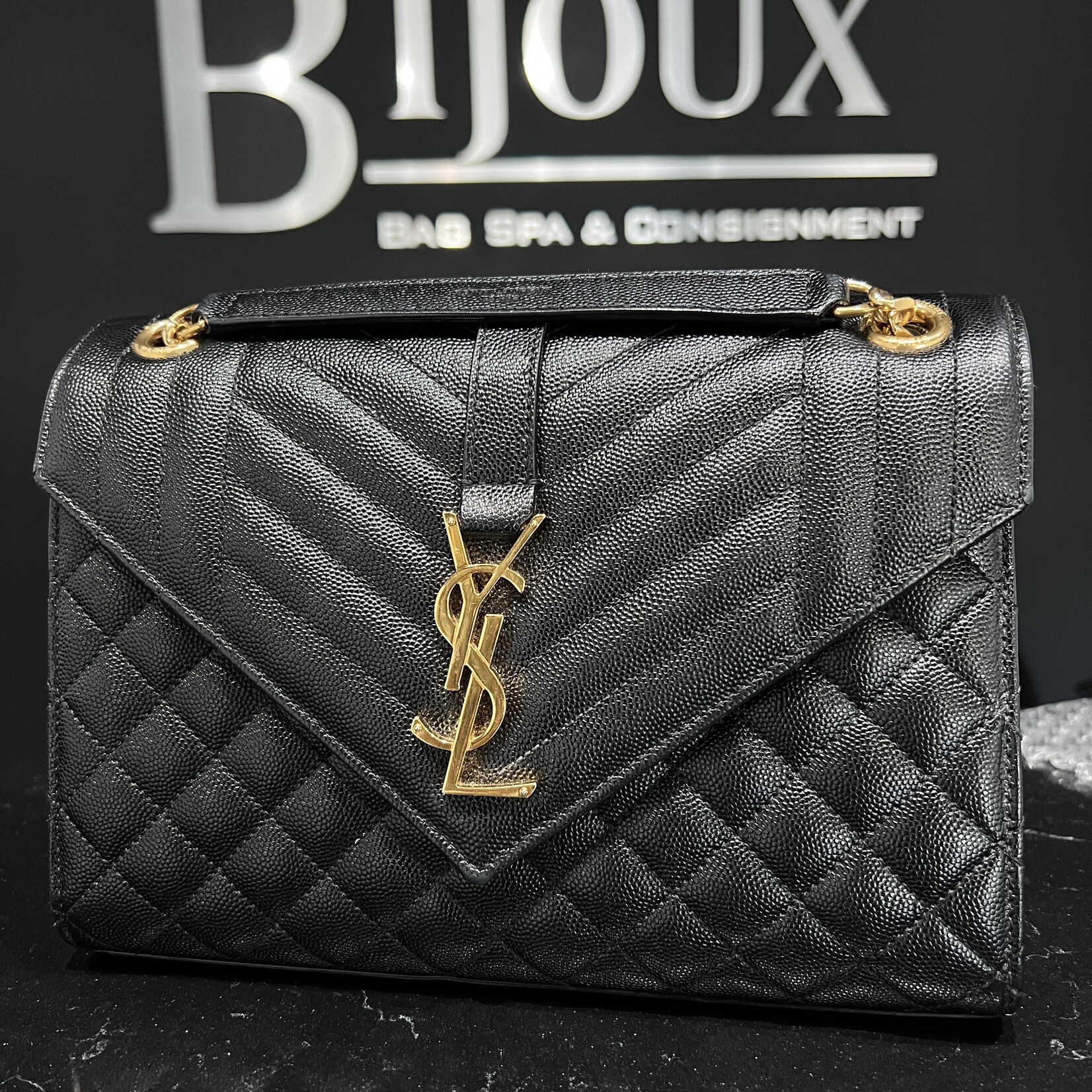 Saint Laurent SOLD- Saint Laurent Medium Envelope Black