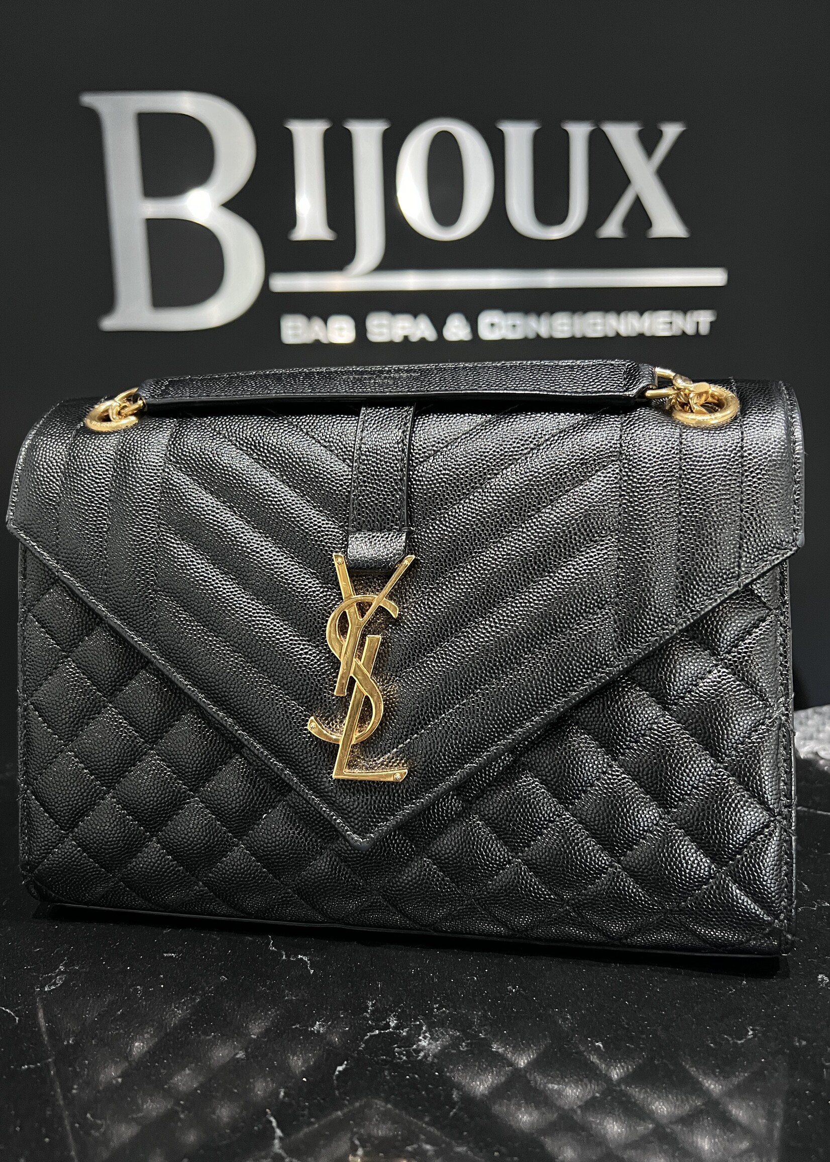 Saint Laurent SOLD- Saint Laurent Medium Envelope Black