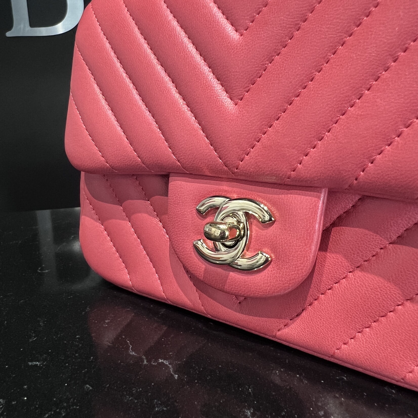 Chanel SOLD- Chanel Square Chevron Mini Flap