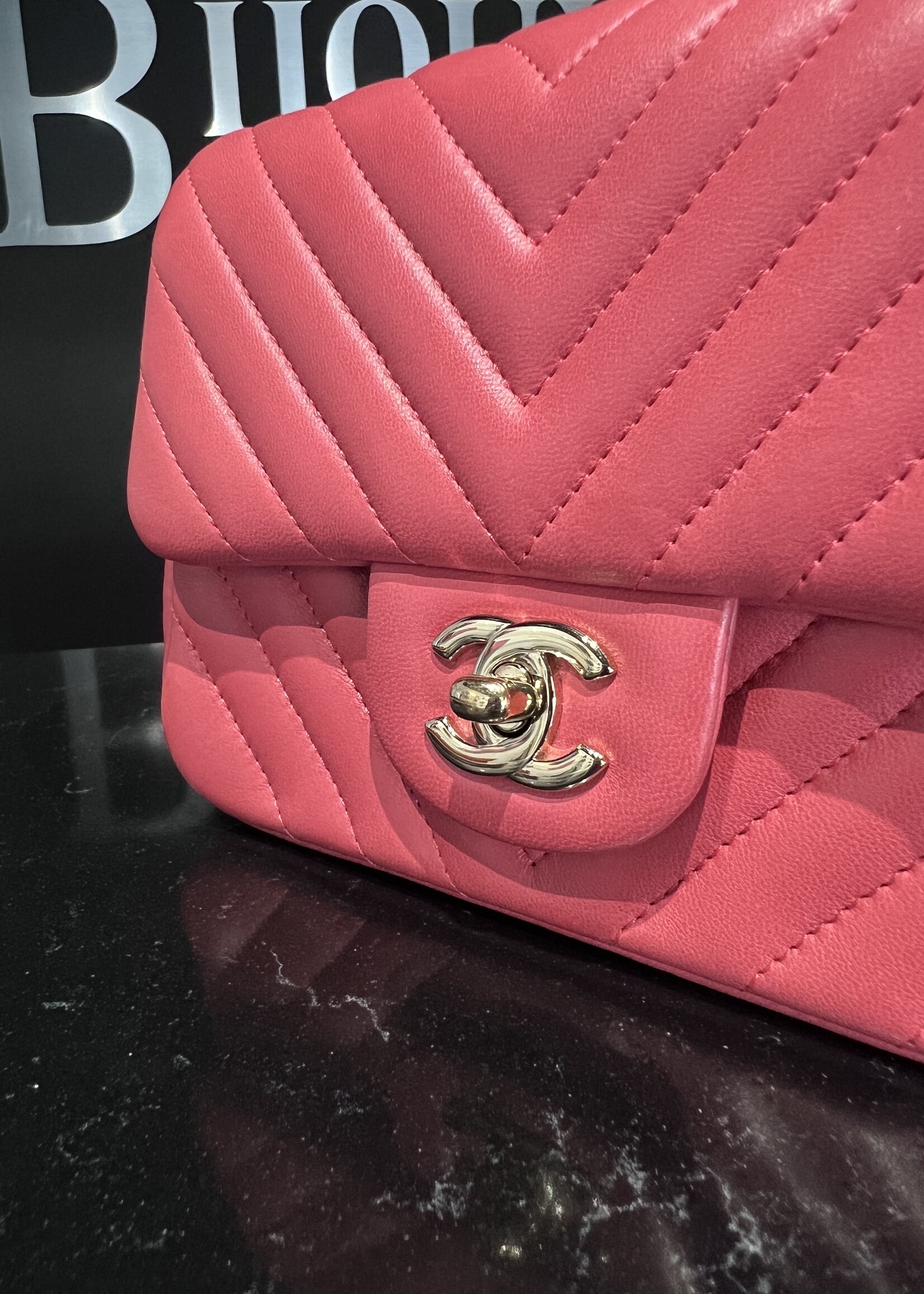 Chanel SOLD- Chanel Square Chevron Mini Flap