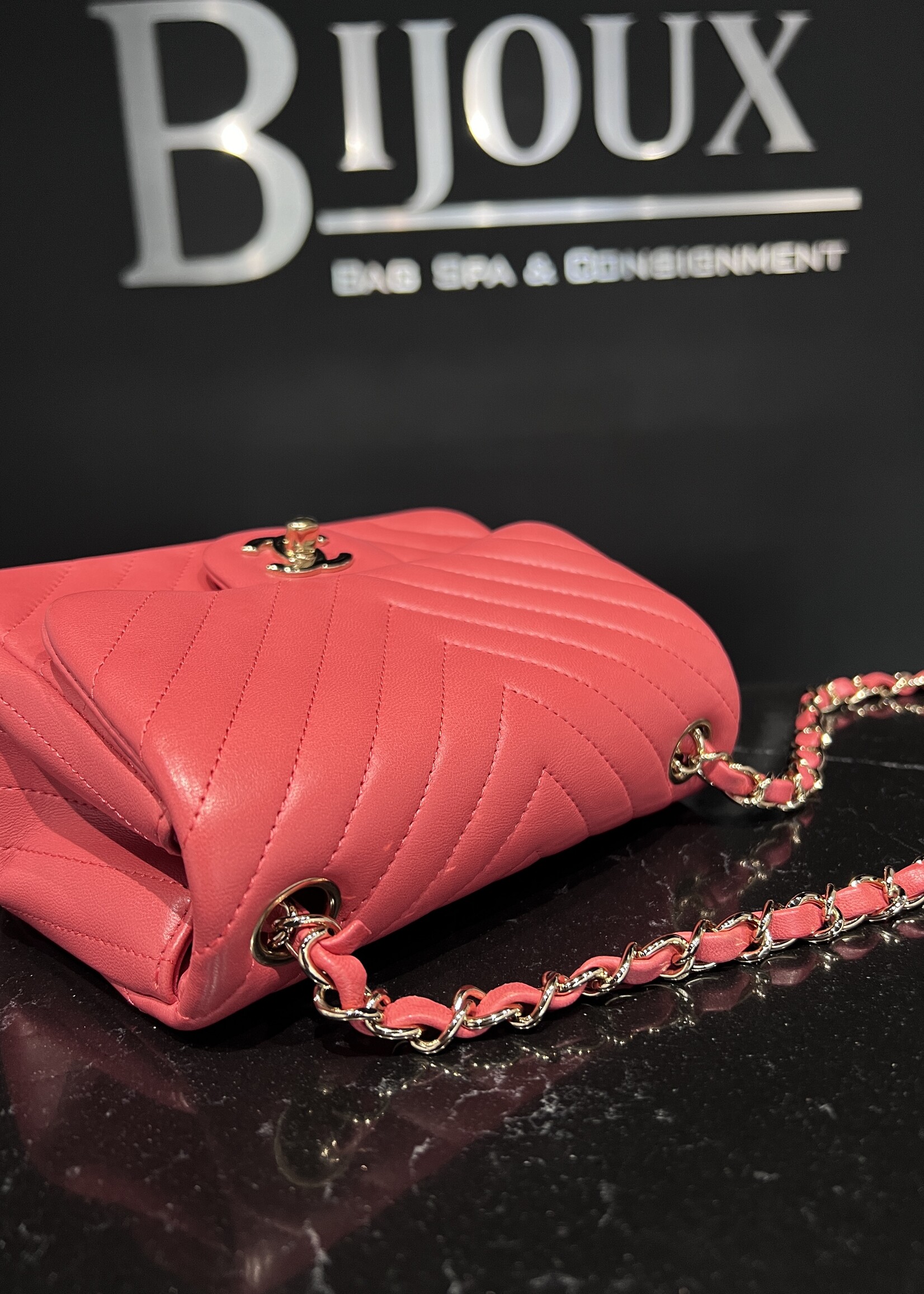 Chanel SOLD- Chanel Square Chevron Mini Flap