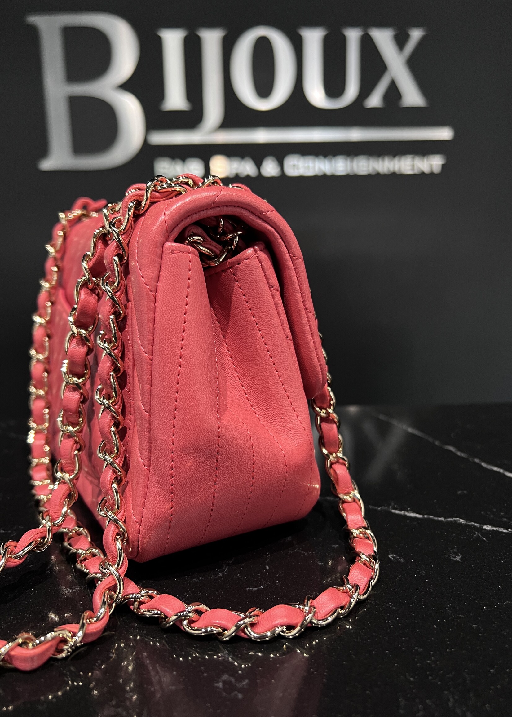 Chanel SOLD- Chanel Square Chevron Mini Flap