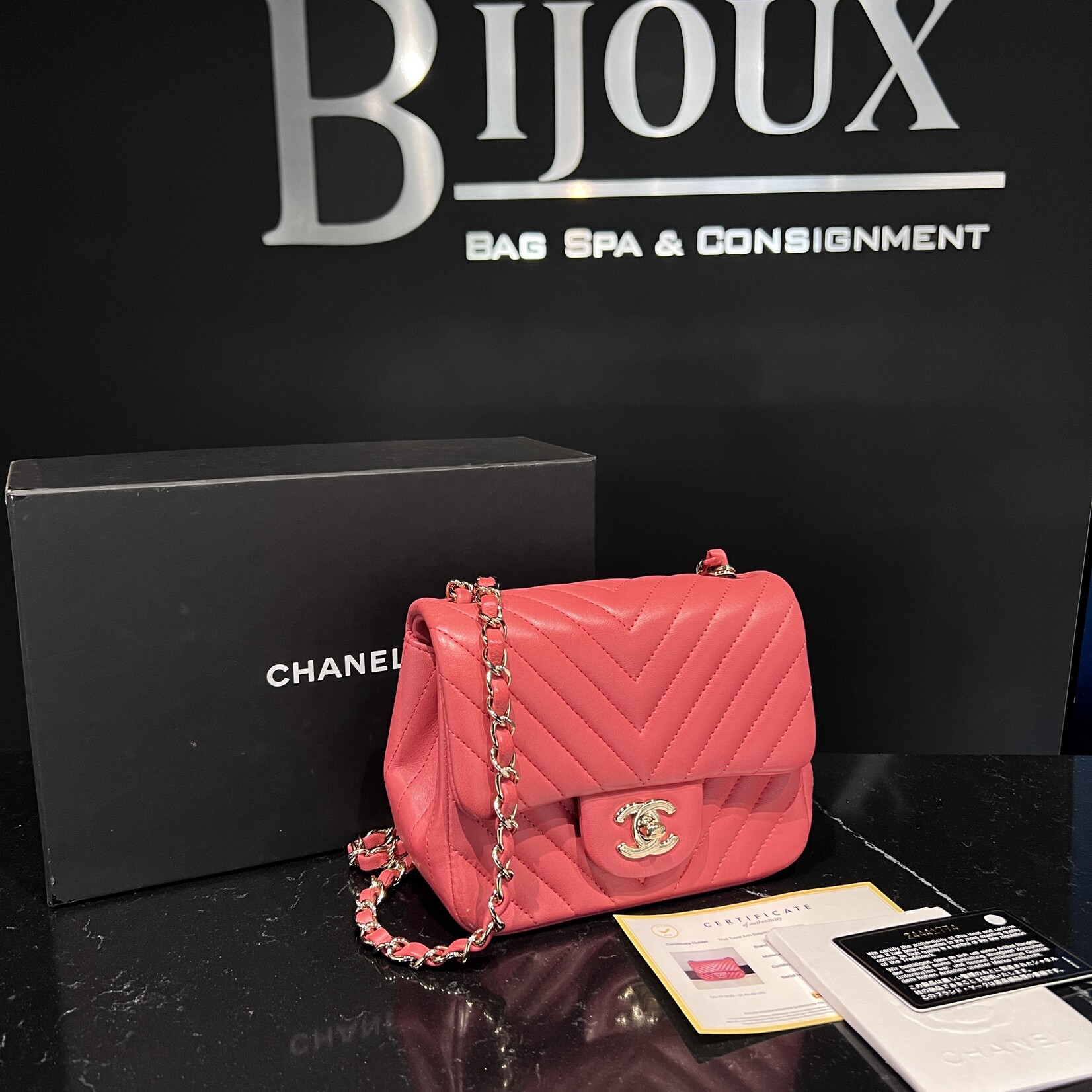 Chanel Chanel Square Chevron Mini Flap