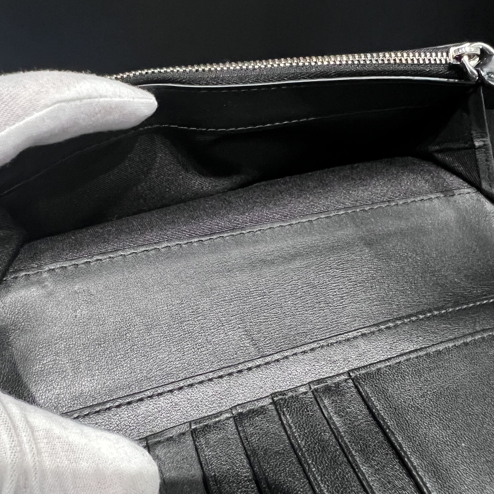 Burberry SOLD - Burberry Navy/Black Bifold Large Wallet
