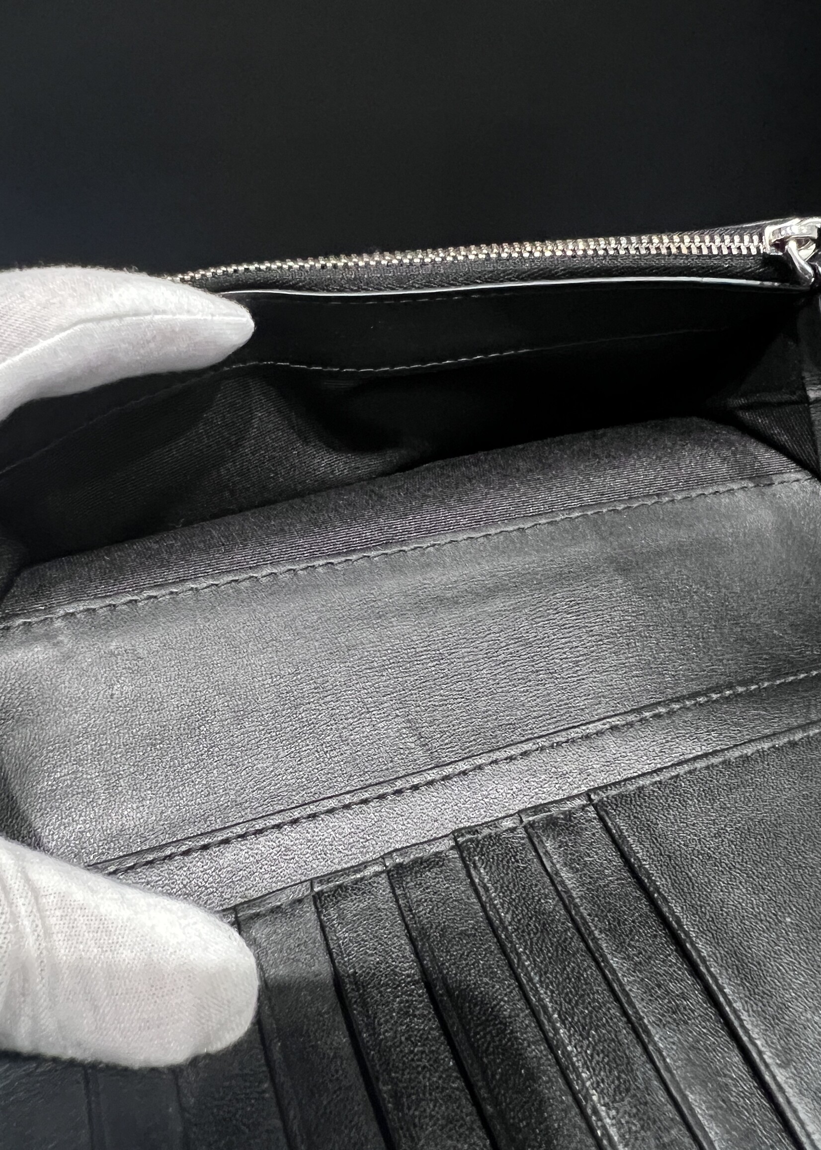 Burberry SOLD - Burberry Navy/Black Bifold Large Wallet