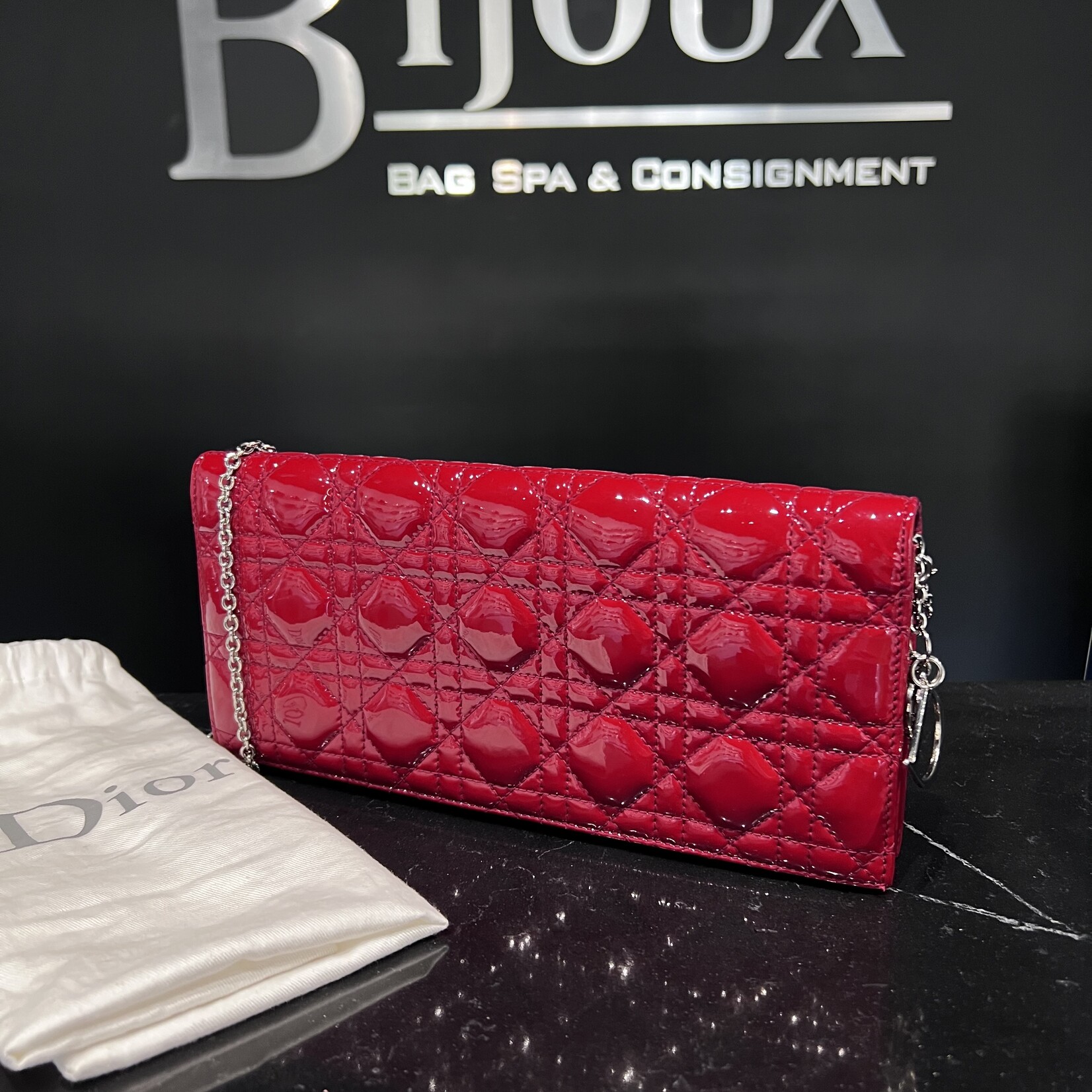 Christian Dior SOLD- Christian Dior Patent Lady Dior WOC
