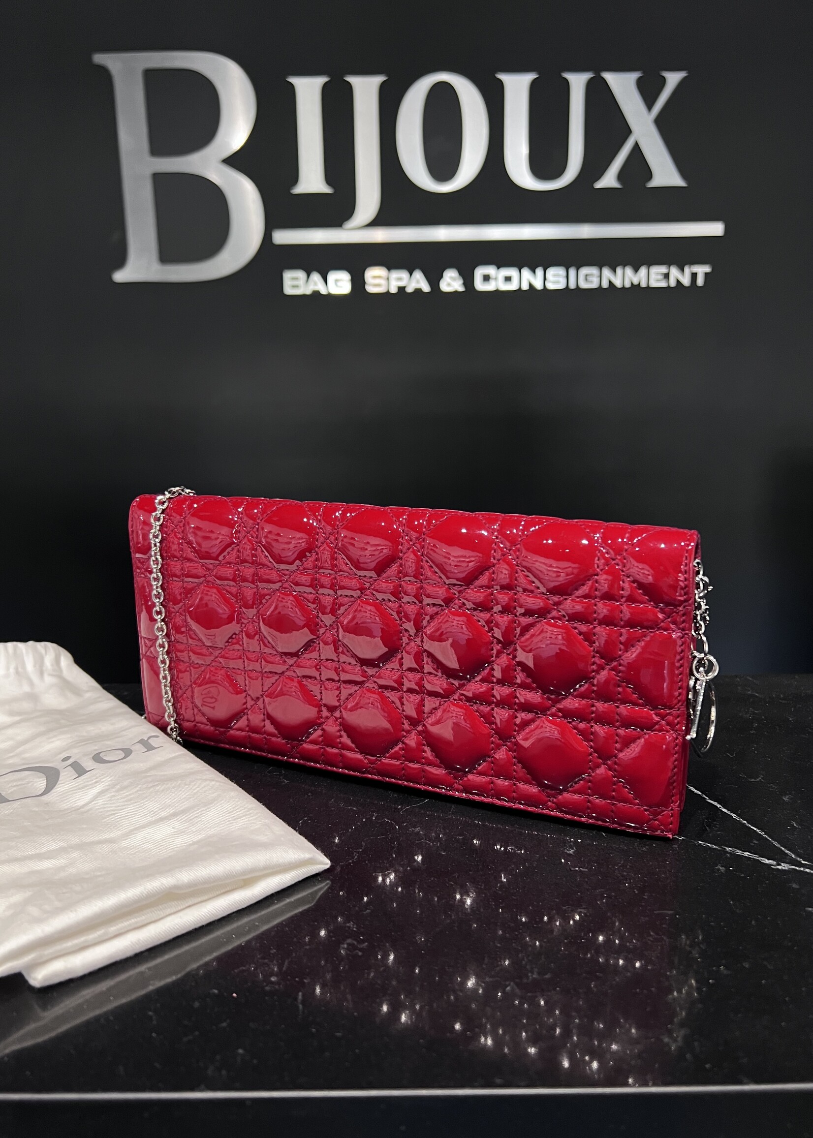 Christian Dior SOLD- Christian Dior Patent Lady Dior WOC