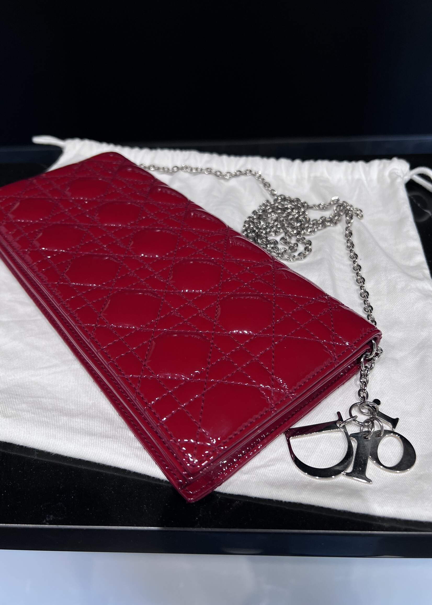 Christian Dior SOLD- Christian Dior Patent Lady Dior WOC