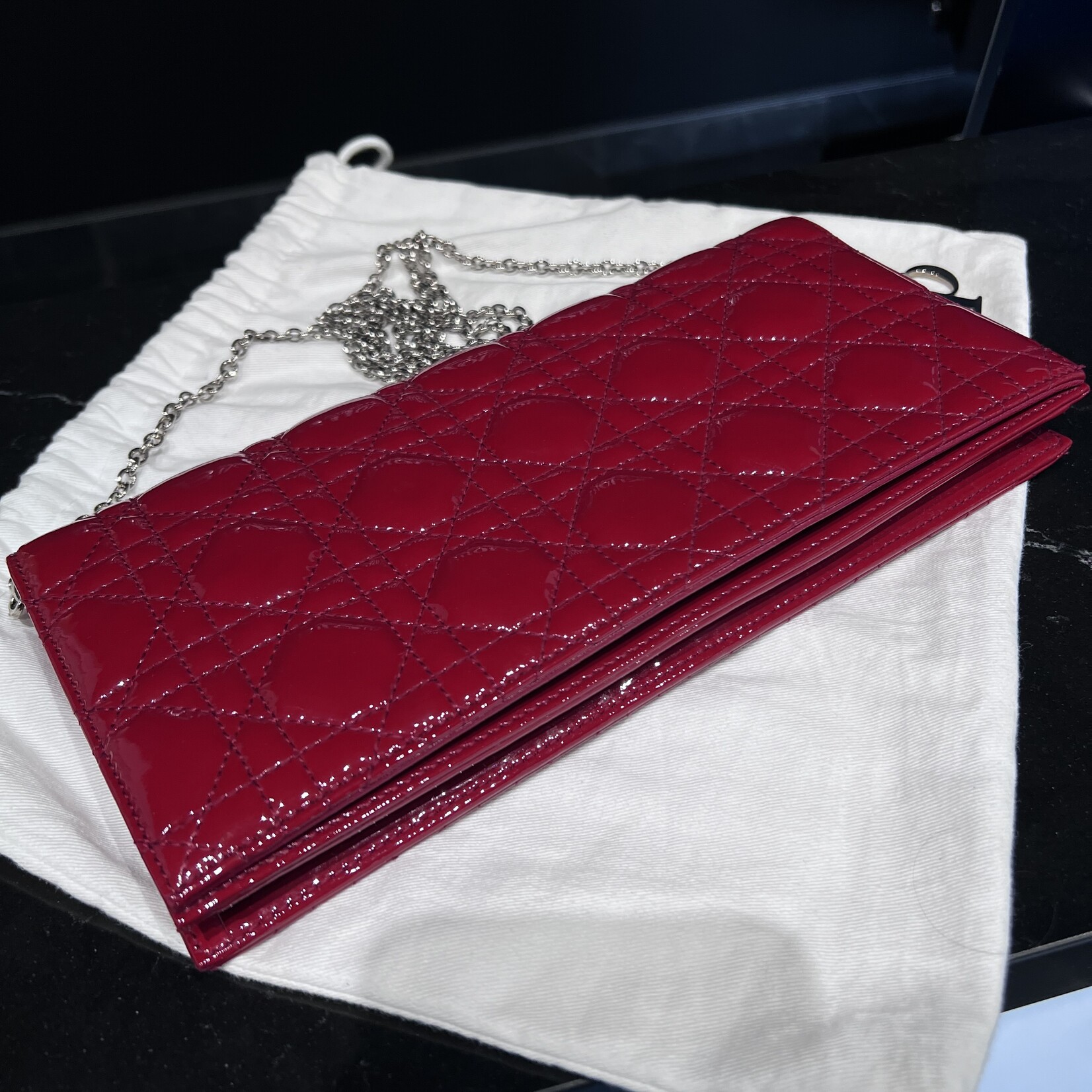 Christian Dior SOLD- Christian Dior Patent Lady Dior WOC