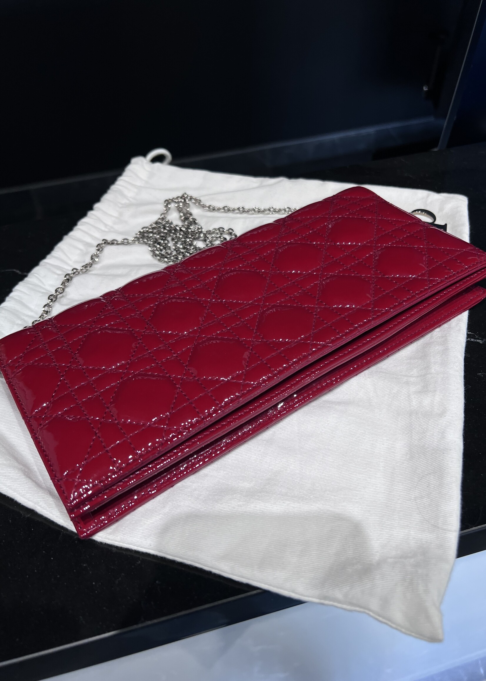 Christian Dior SOLD- Christian Dior Patent Lady Dior WOC