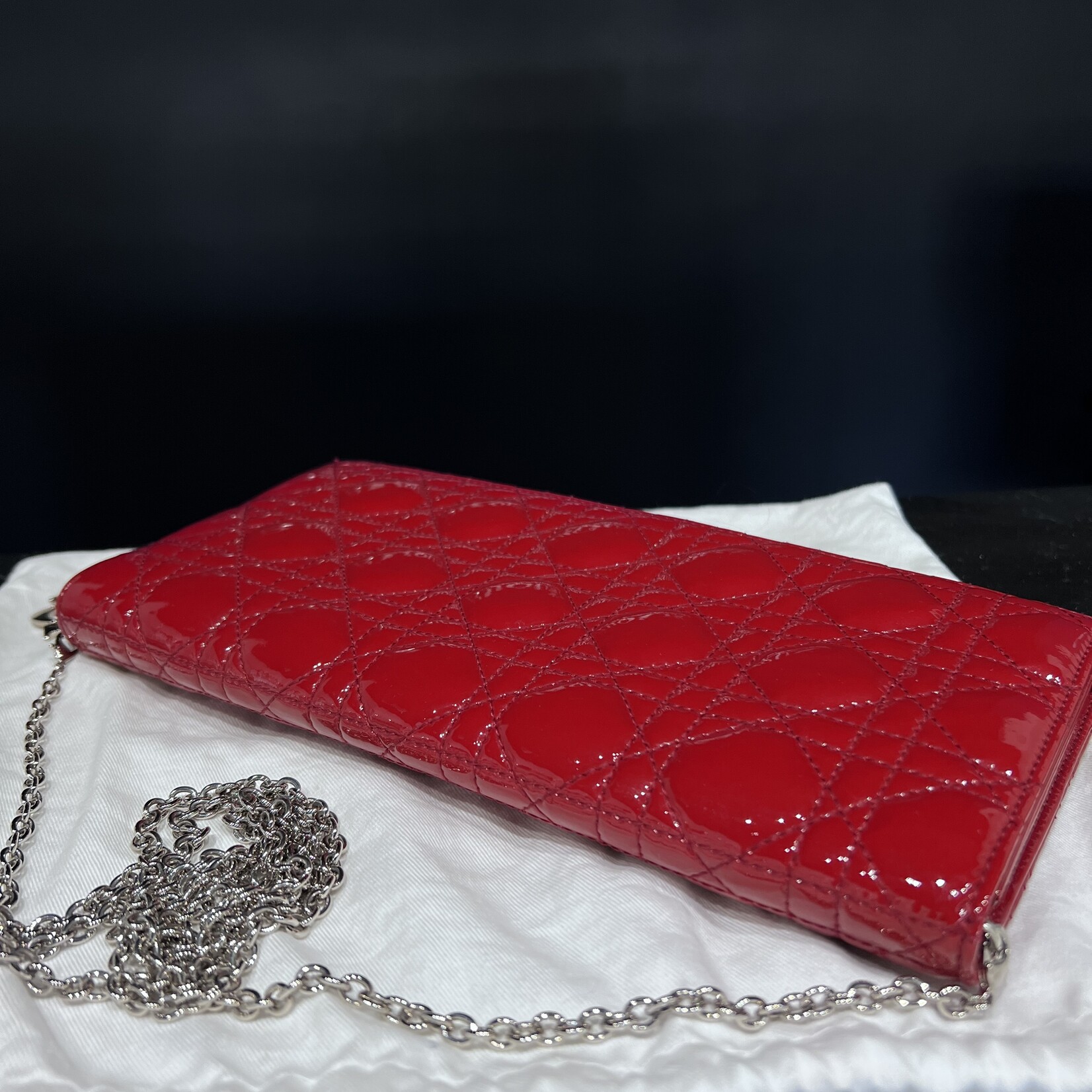 Christian Dior SOLD- Christian Dior Patent Lady Dior WOC