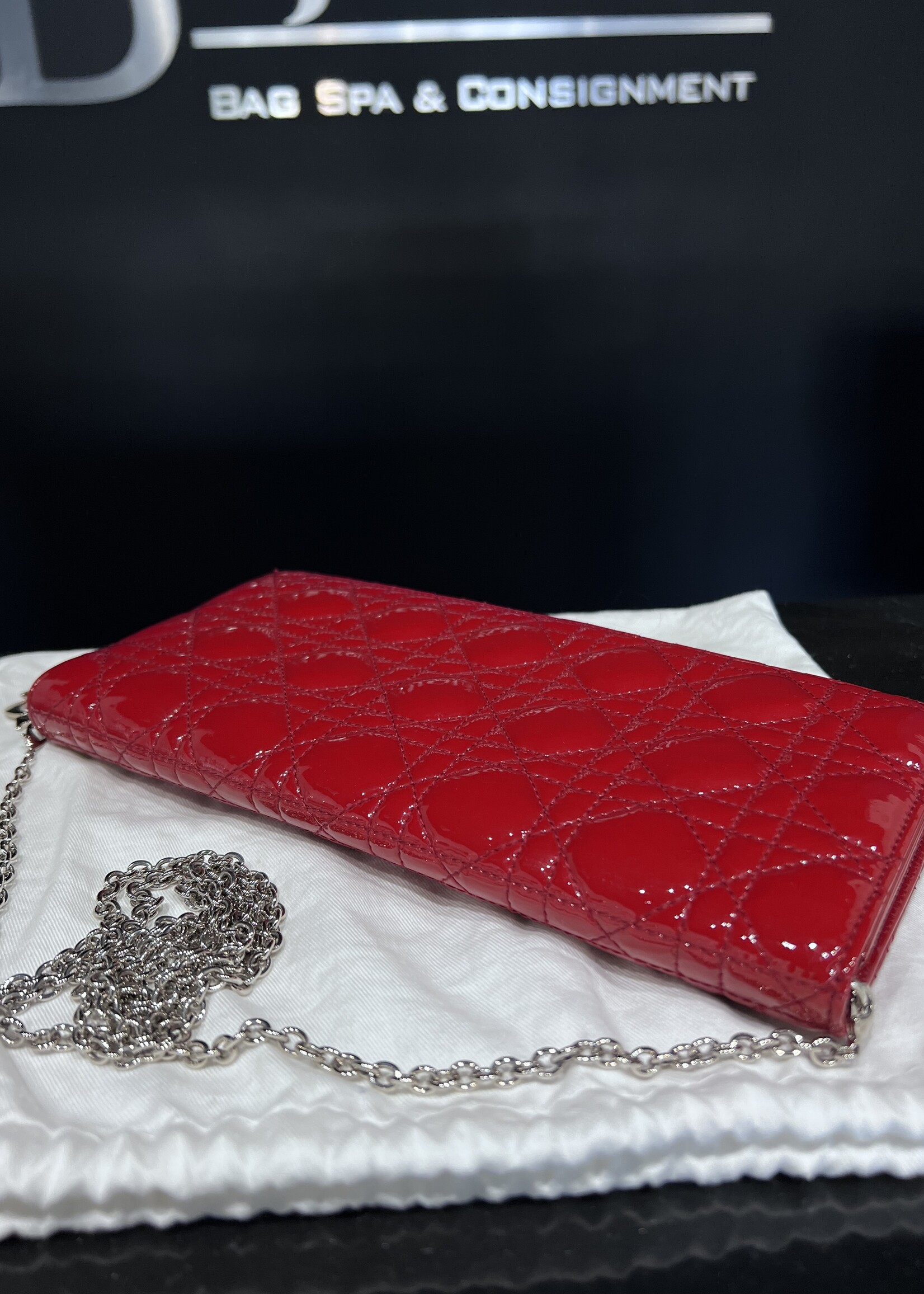 Christian Dior SOLD- Christian Dior Patent Lady Dior WOC