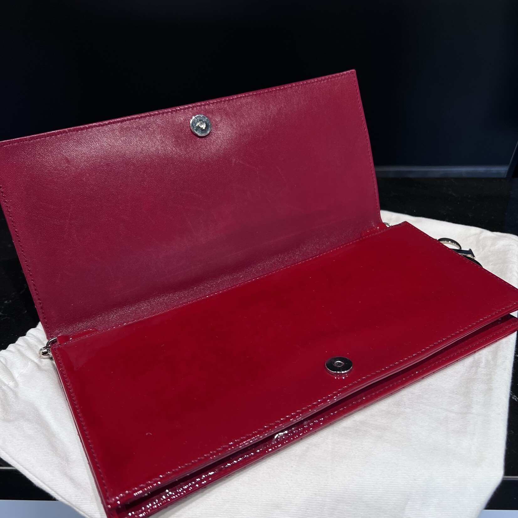 Christian Dior SOLD- Christian Dior Patent Lady Dior WOC