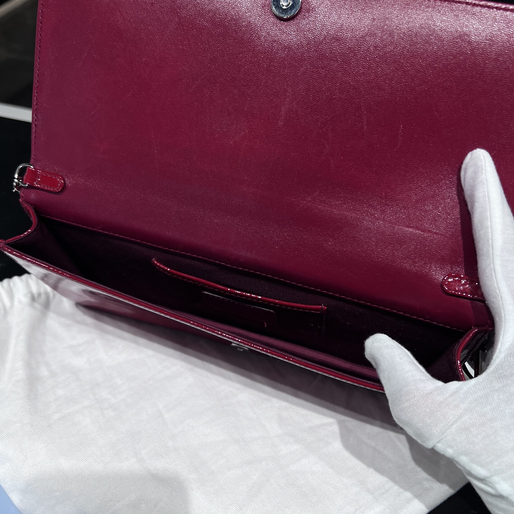 Christian Dior SOLD- Christian Dior Patent Lady Dior WOC