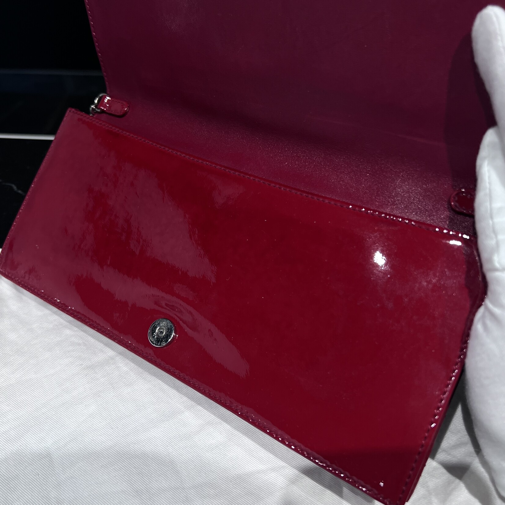 Christian Dior SOLD- Christian Dior Patent Lady Dior WOC