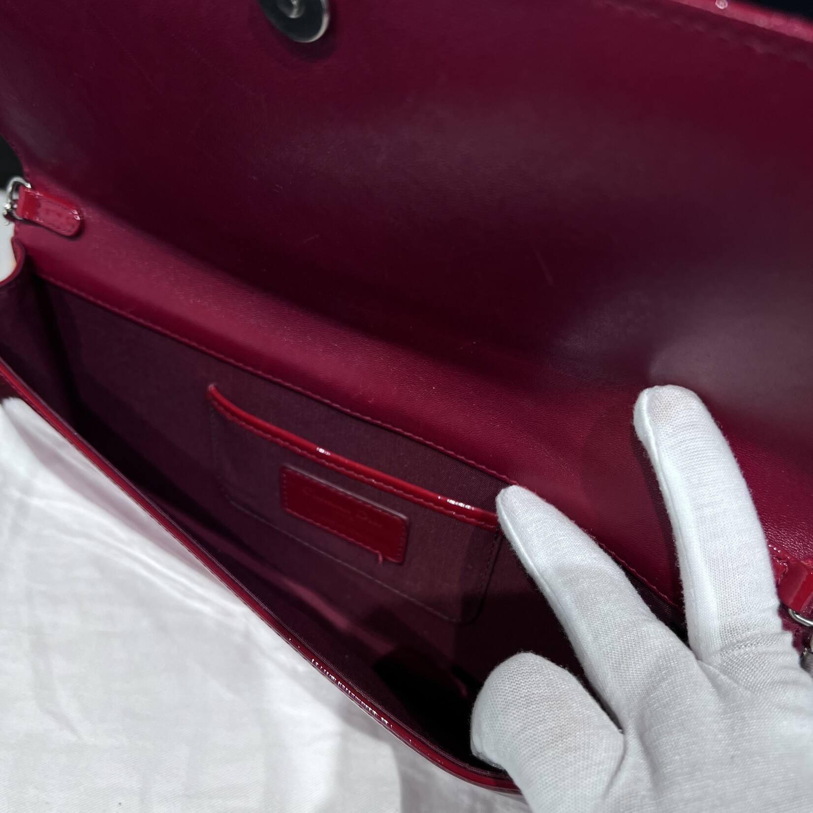 Christian Dior SOLD- Christian Dior Patent Lady Dior WOC