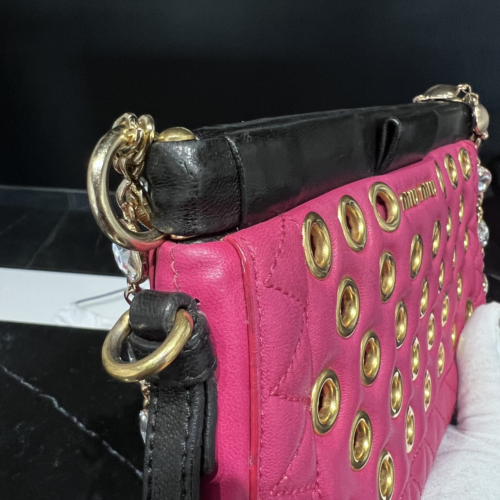Miu MIu Miu Miu Eyelet Clutch