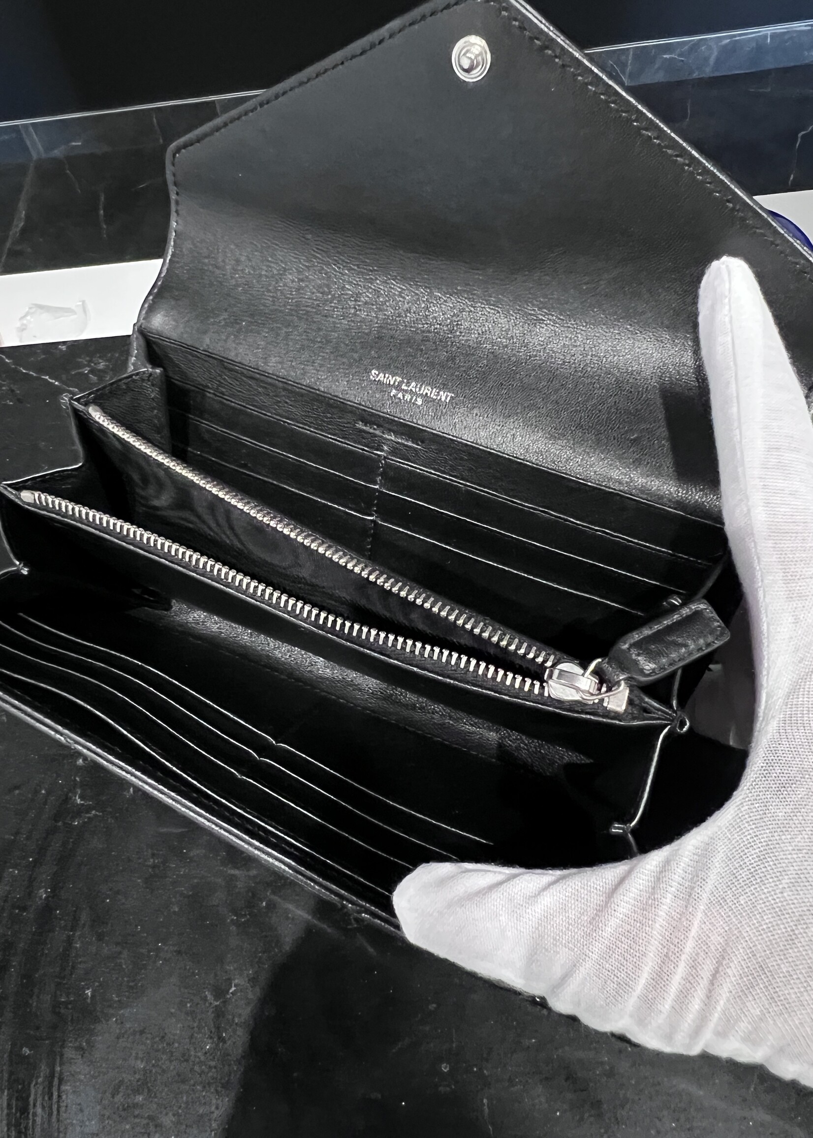 Saint Laurent SOLD- Saint Laurent Cassandre Lambskin Wallet