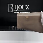 Prada SOLD - Prada Saffiano Two Tone Clutch