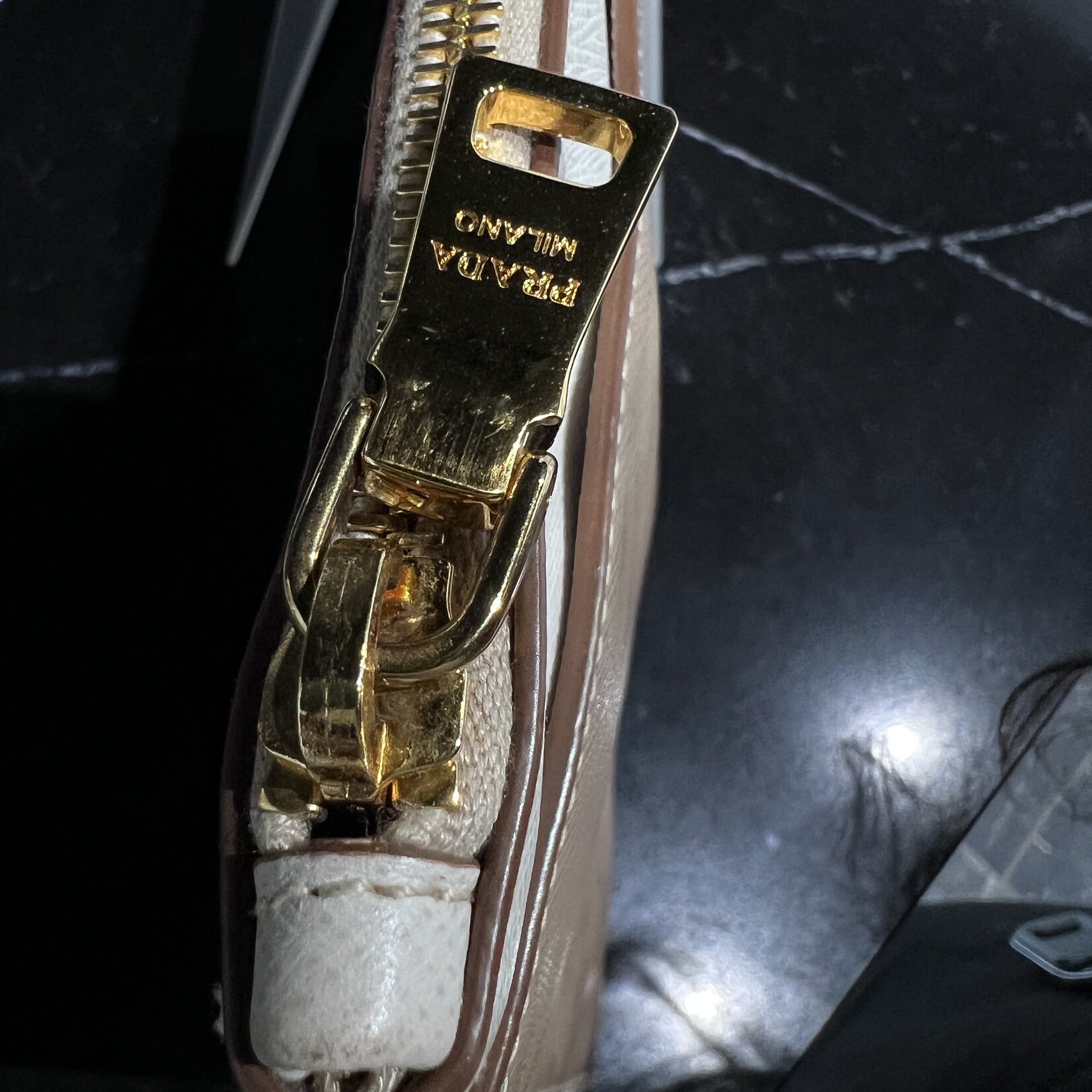 Prada SOLD - Prada Saffiano Two Tone Clutch