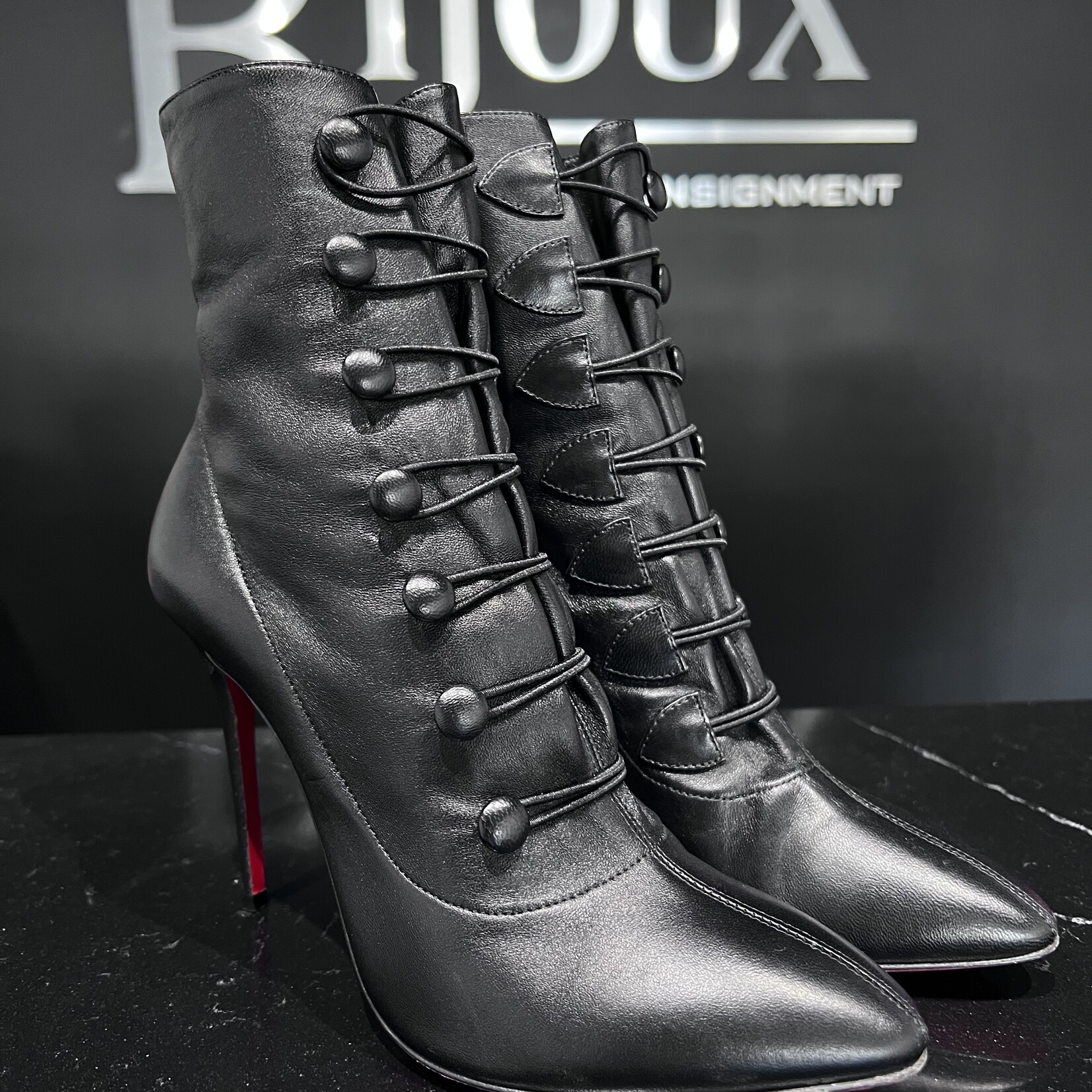 Christian Louboutin SOLD - Christian Louboutin Lace Up Boots 37.5