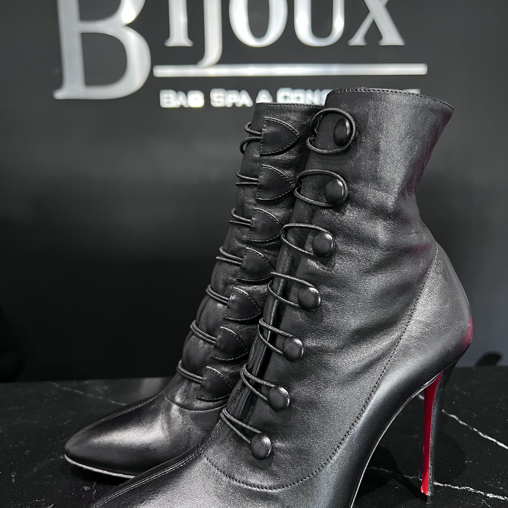 Christian Louboutin SOLD - Christian Louboutin Lace Up Boots 37.5