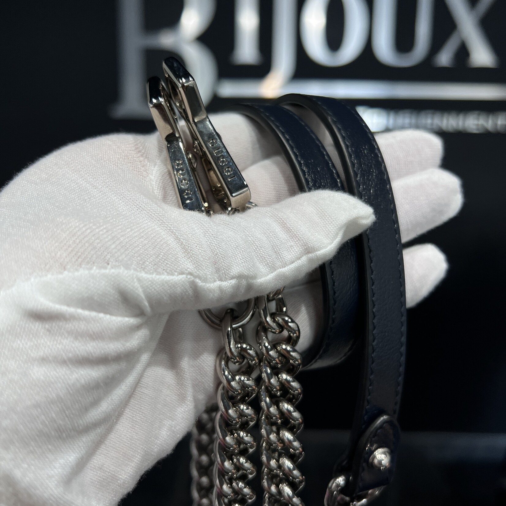 Gucci SOLD - Gucci Marmont Top Handle Monogram Shoulder Bag