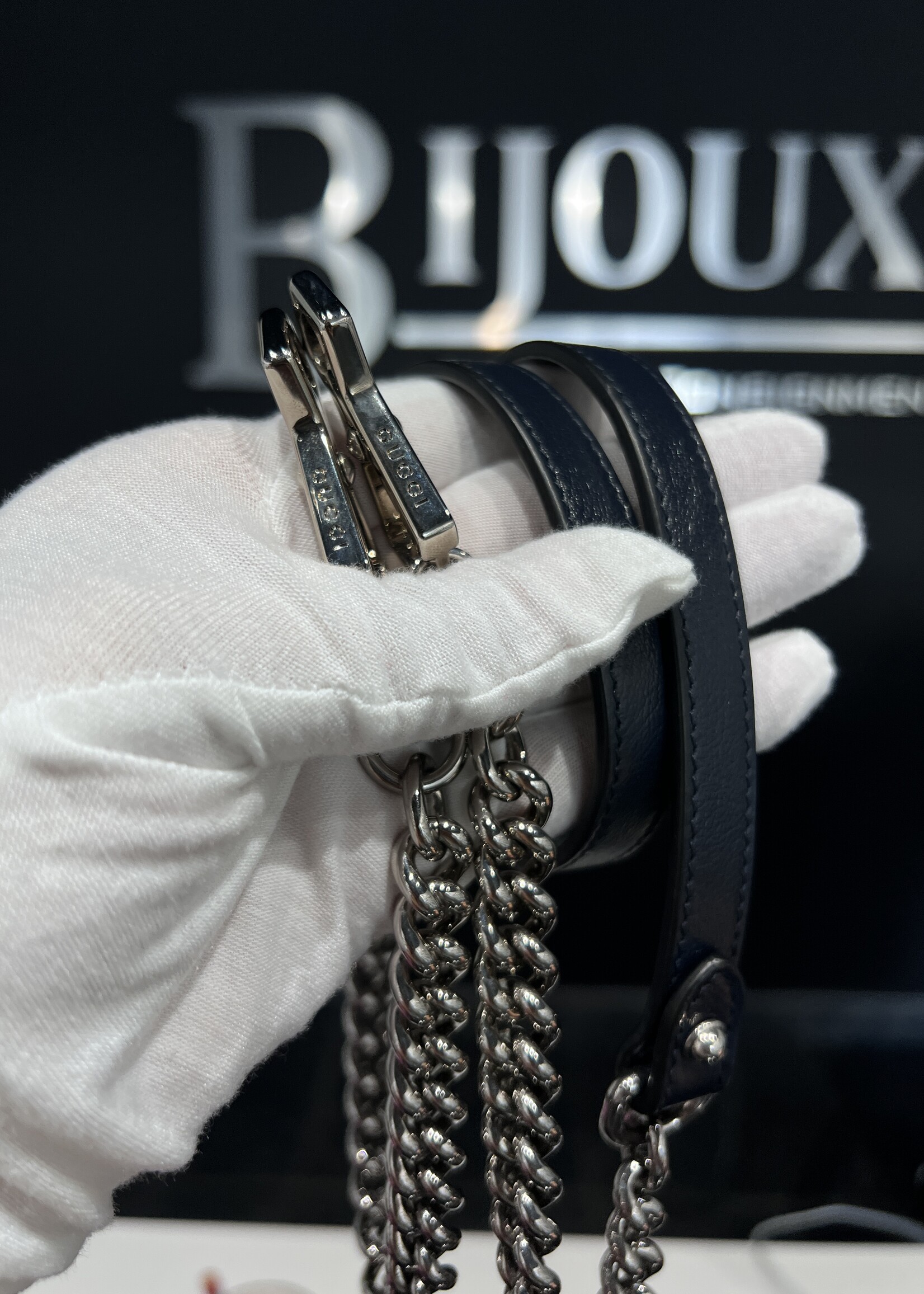 Gucci SOLD - Gucci Marmont Top Handle Monogram Shoulder Bag