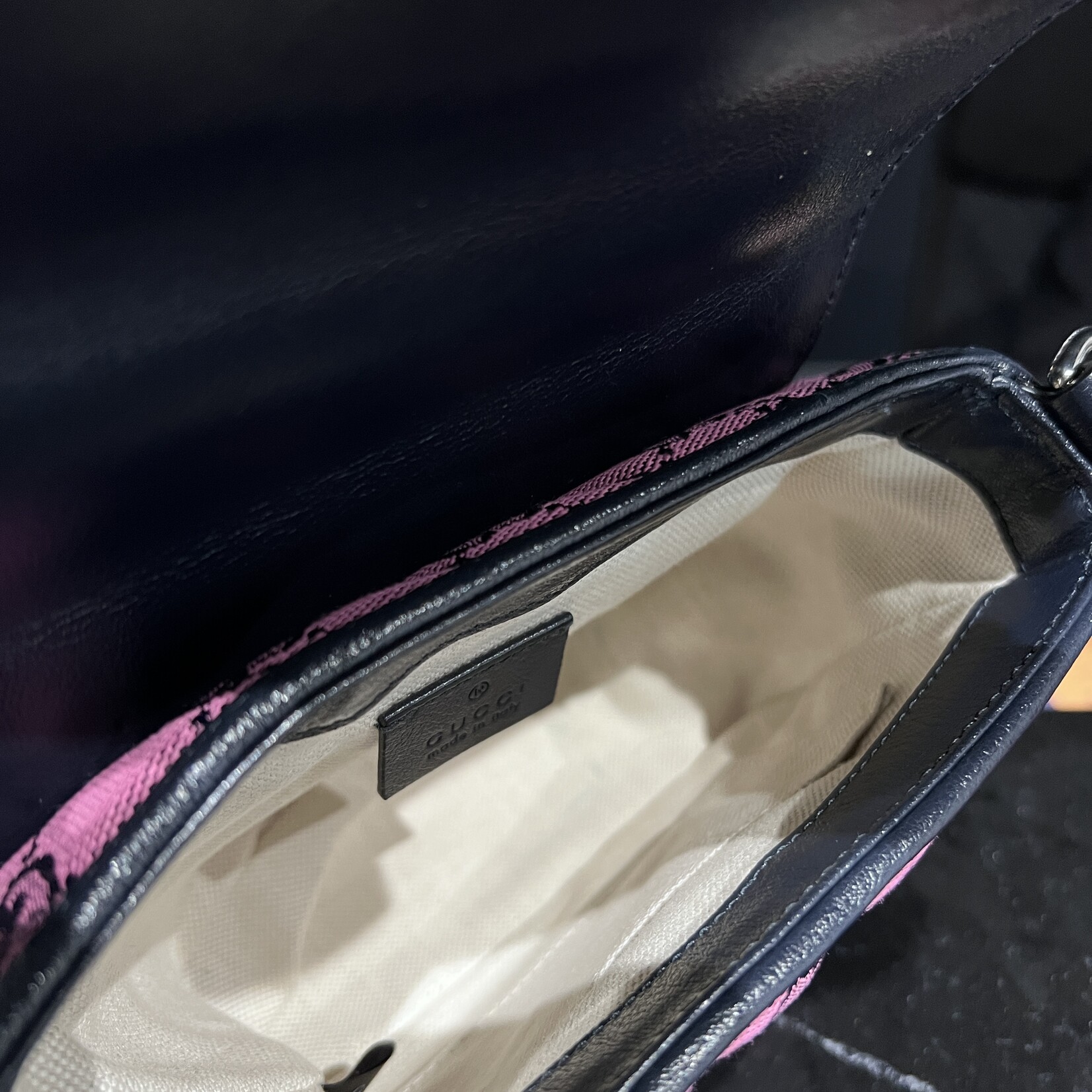 Gucci SOLD - Gucci Marmont Top Handle Monogram Shoulder Bag