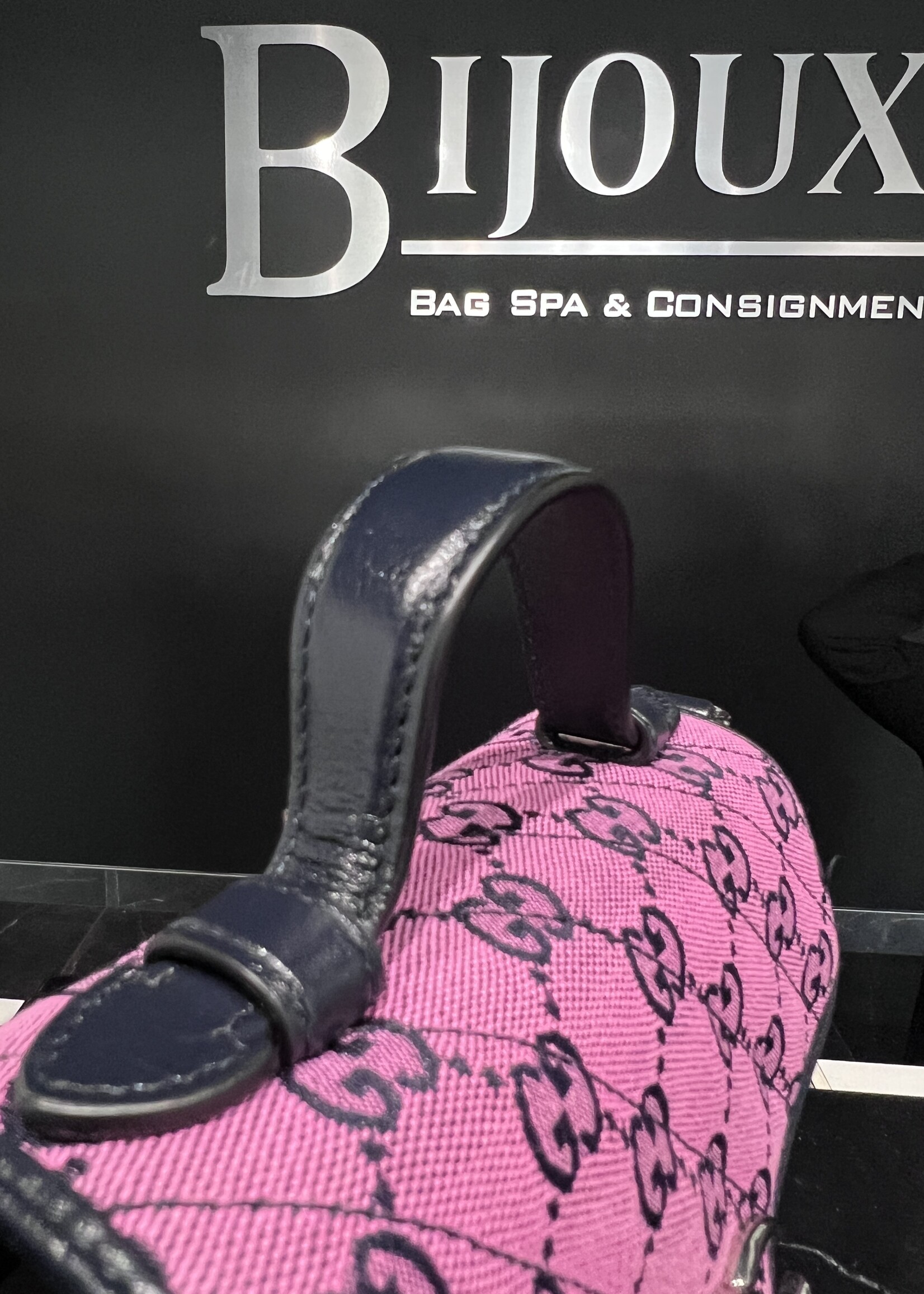 Gucci SOLD - Gucci Marmont Top Handle Monogram Shoulder Bag