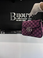 Gucci SOLD - Gucci Marmont Top Handle Monogram Shoulder Bag