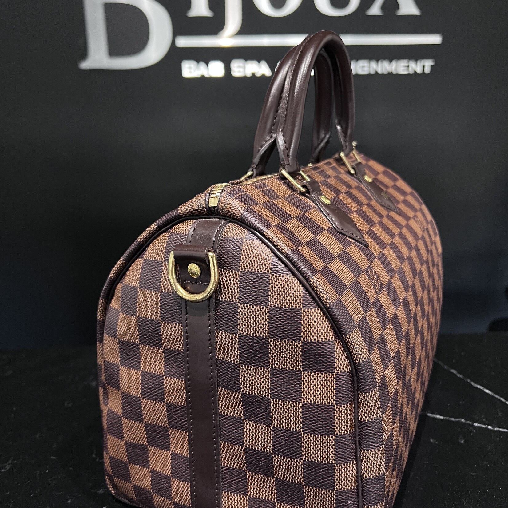 Louis Vuitton SOLD- Louis Vuitton Damier Ebene Speedy 30 Bandouliere