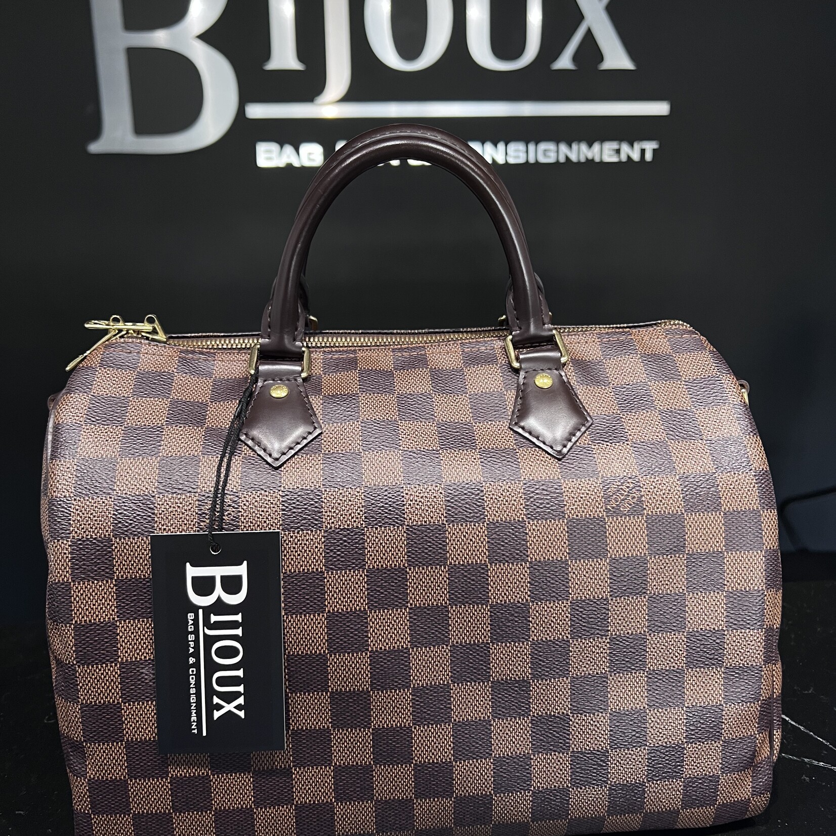Louis Vuitton SOLD- Louis Vuitton Damier Ebene Speedy 30 Bandouliere