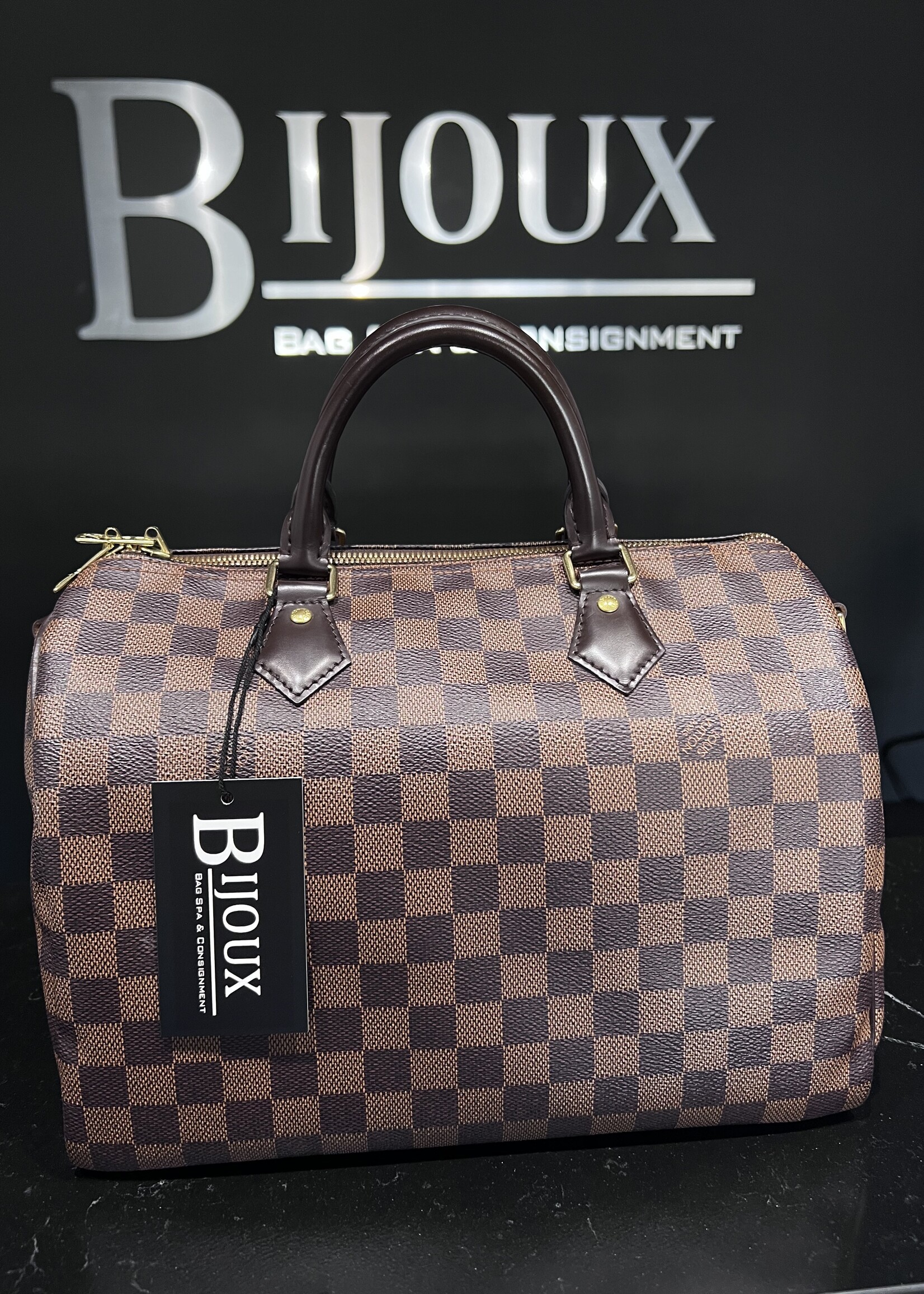 Louis Vuitton SOLD- Louis Vuitton Damier Ebene Speedy 30 Bandouliere