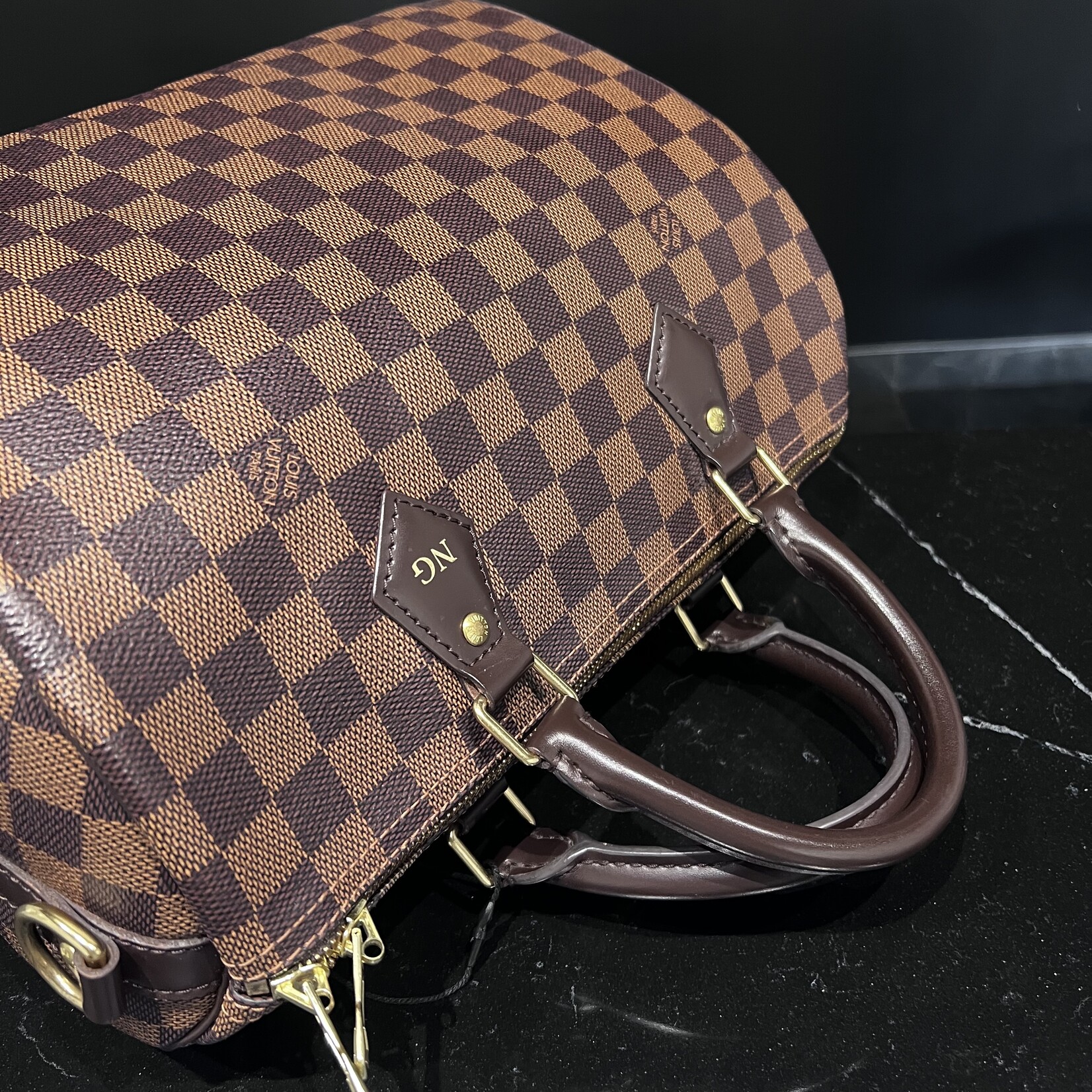 Louis Vuitton SOLD- Louis Vuitton Damier Ebene Speedy 30 Bandouliere