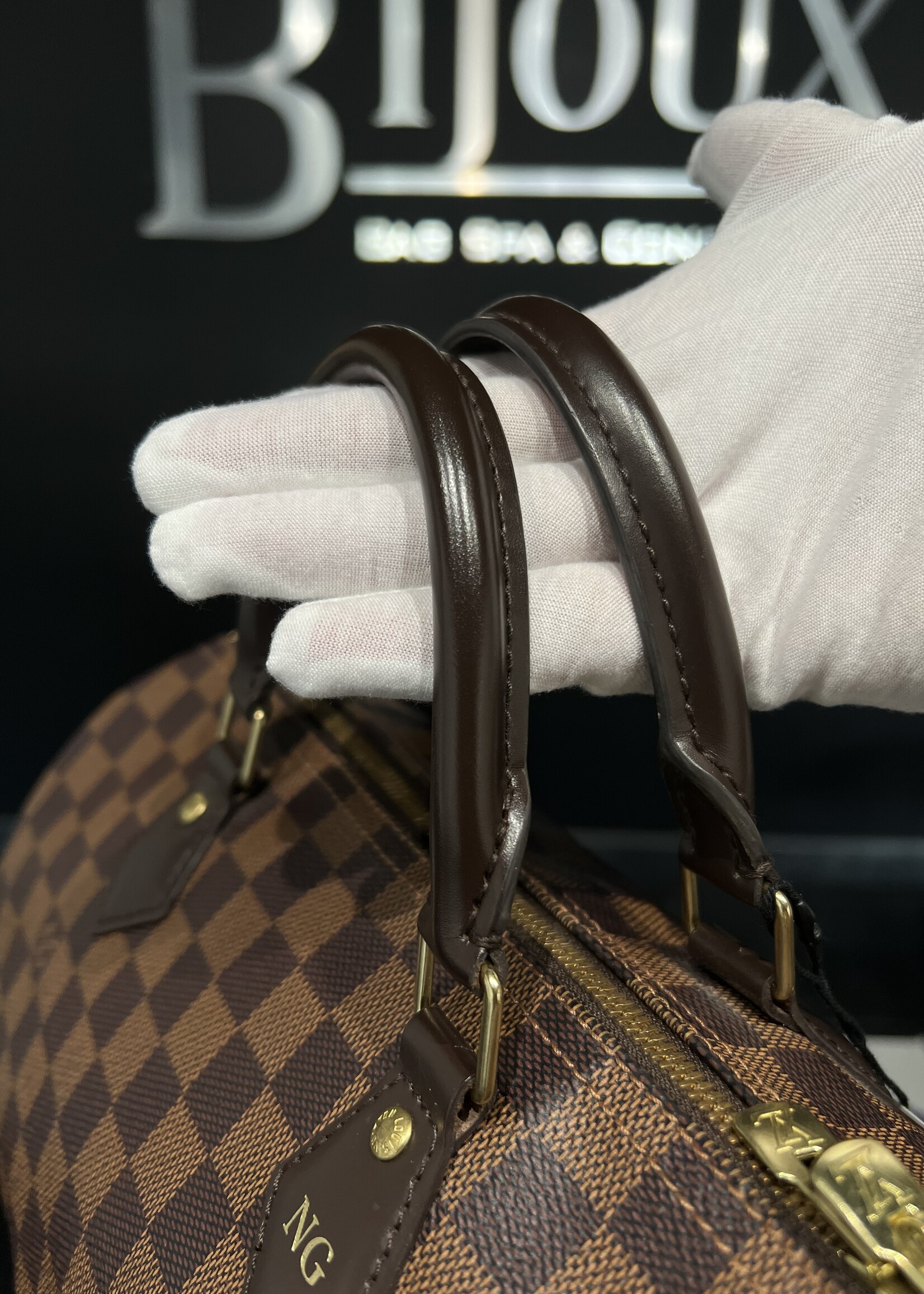Louis Vuitton SOLD- Louis Vuitton Damier Ebene Speedy 30 Bandouliere