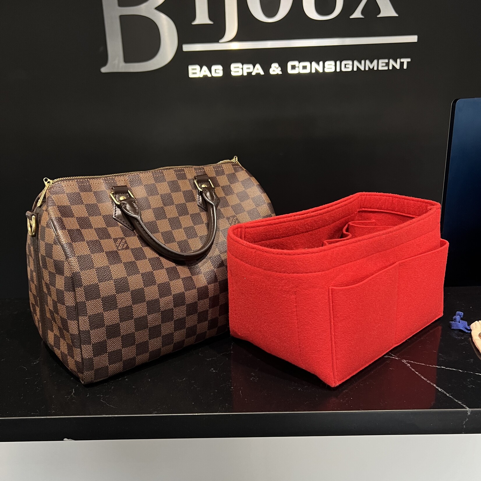 Louis Vuitton SOLD- Louis Vuitton Damier Ebene Speedy 30 Bandouliere
