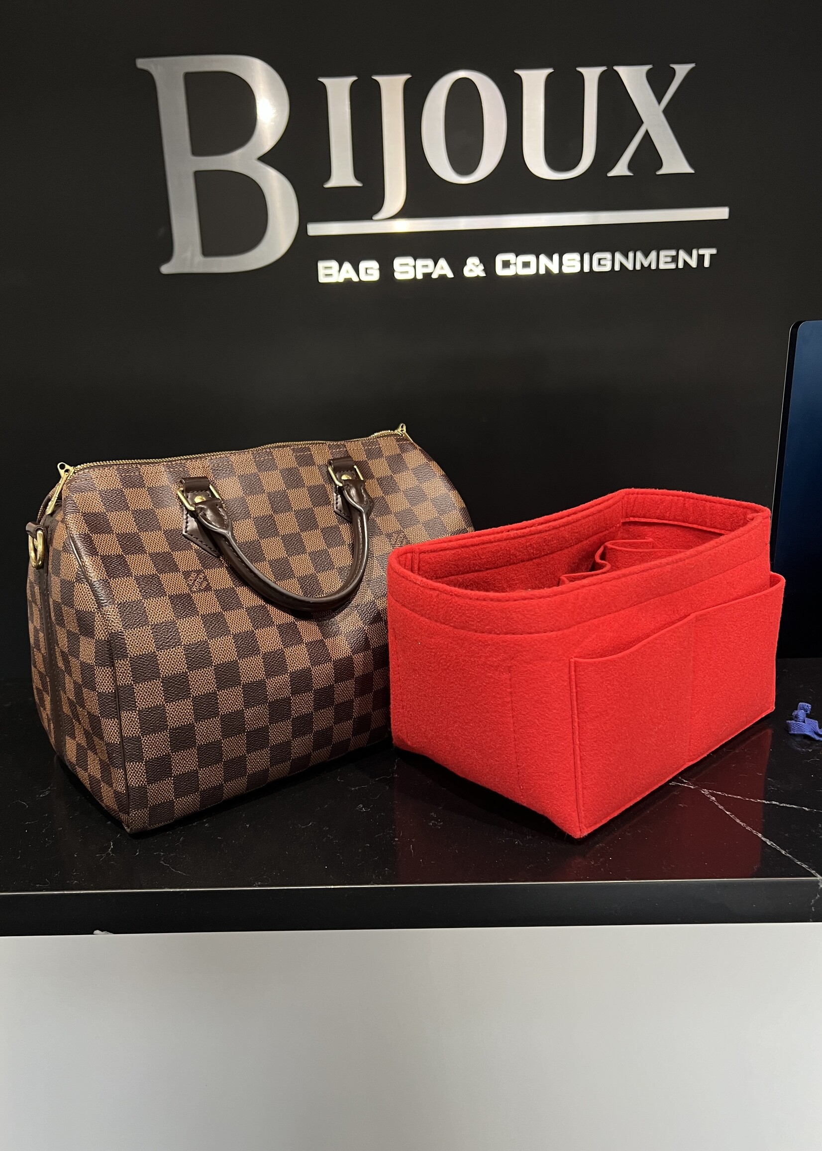 Louis Vuitton SOLD- Louis Vuitton Damier Ebene Speedy 30 Bandouliere