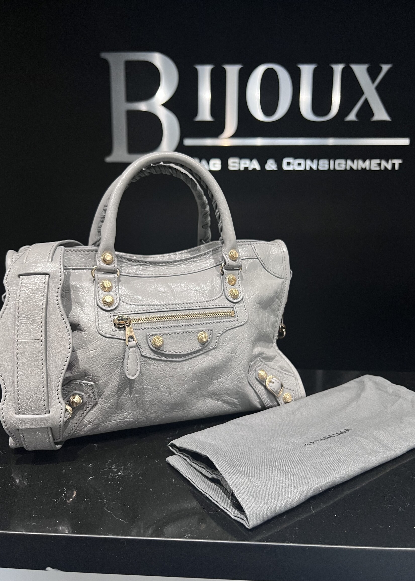 Balenciaga SOLD - Balenciaga Giant Agneau 12 City  Grey
