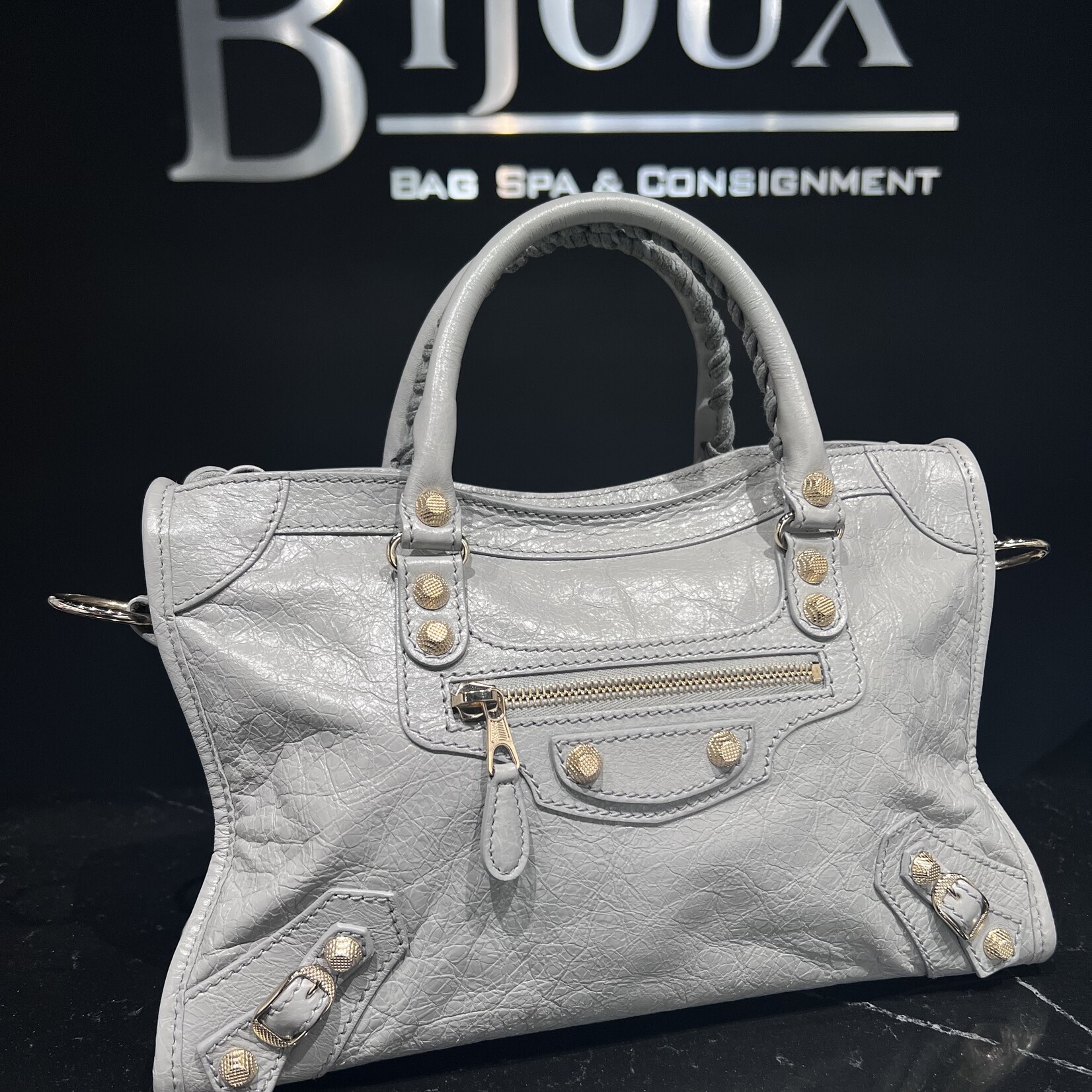 Balenciaga grey city bag new arrivals