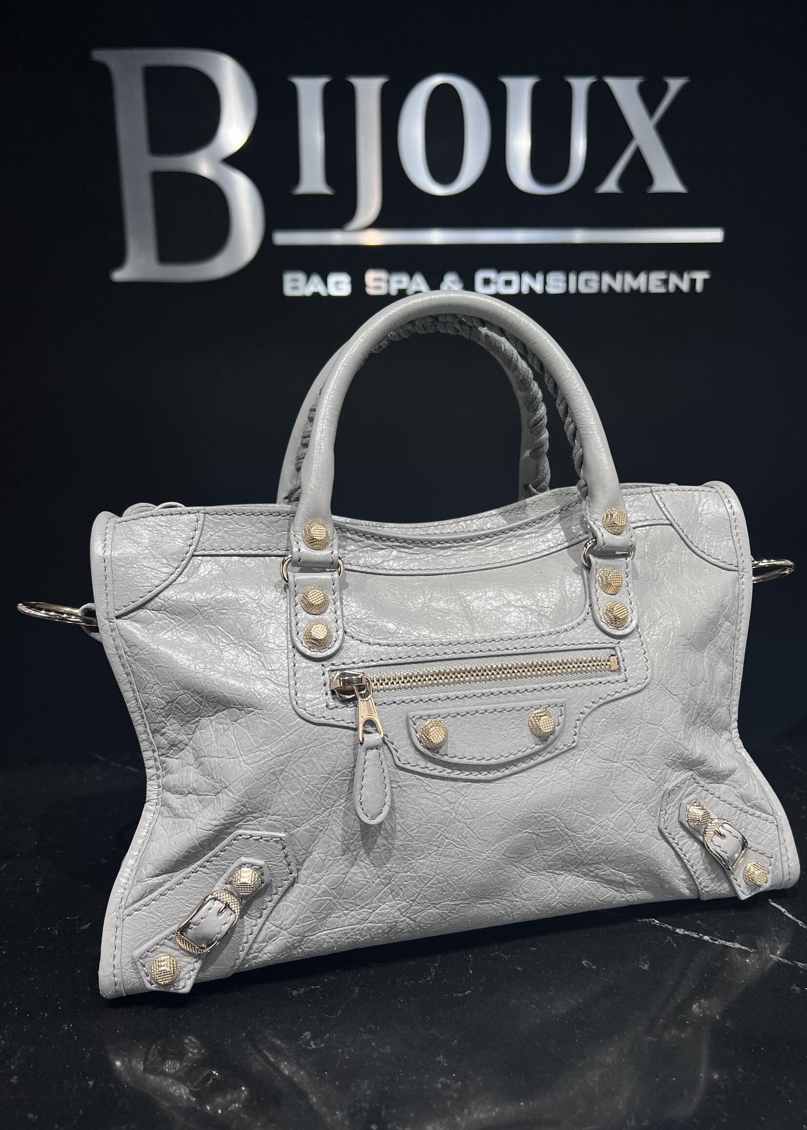 Balenciaga SOLD - Balenciaga Giant Agneau 12 City  Grey