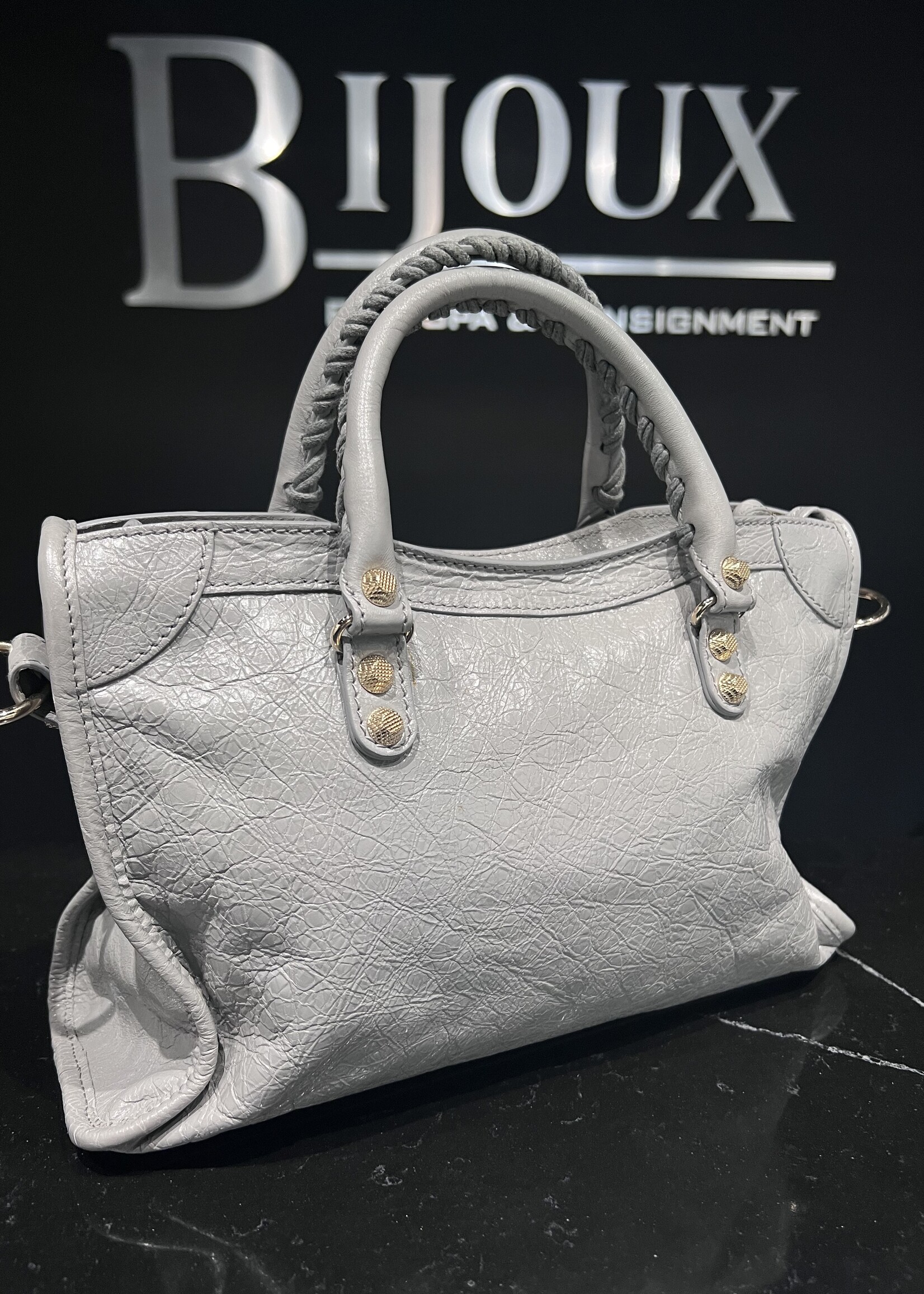 Balenciaga SOLD - Balenciaga Giant Agneau 12 City  Grey