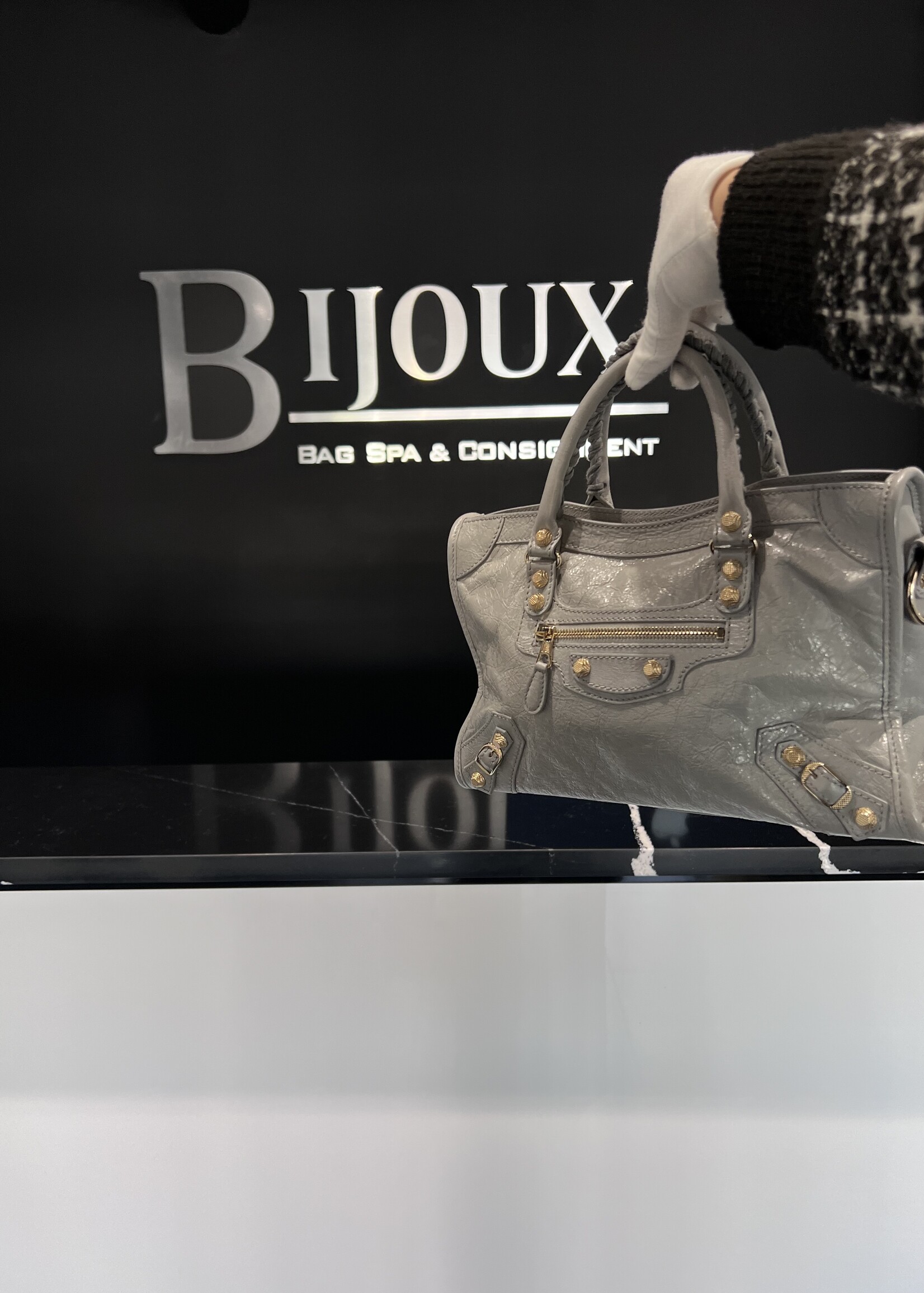 Balenciaga SOLD - Balenciaga Giant Agneau 12 City  Grey