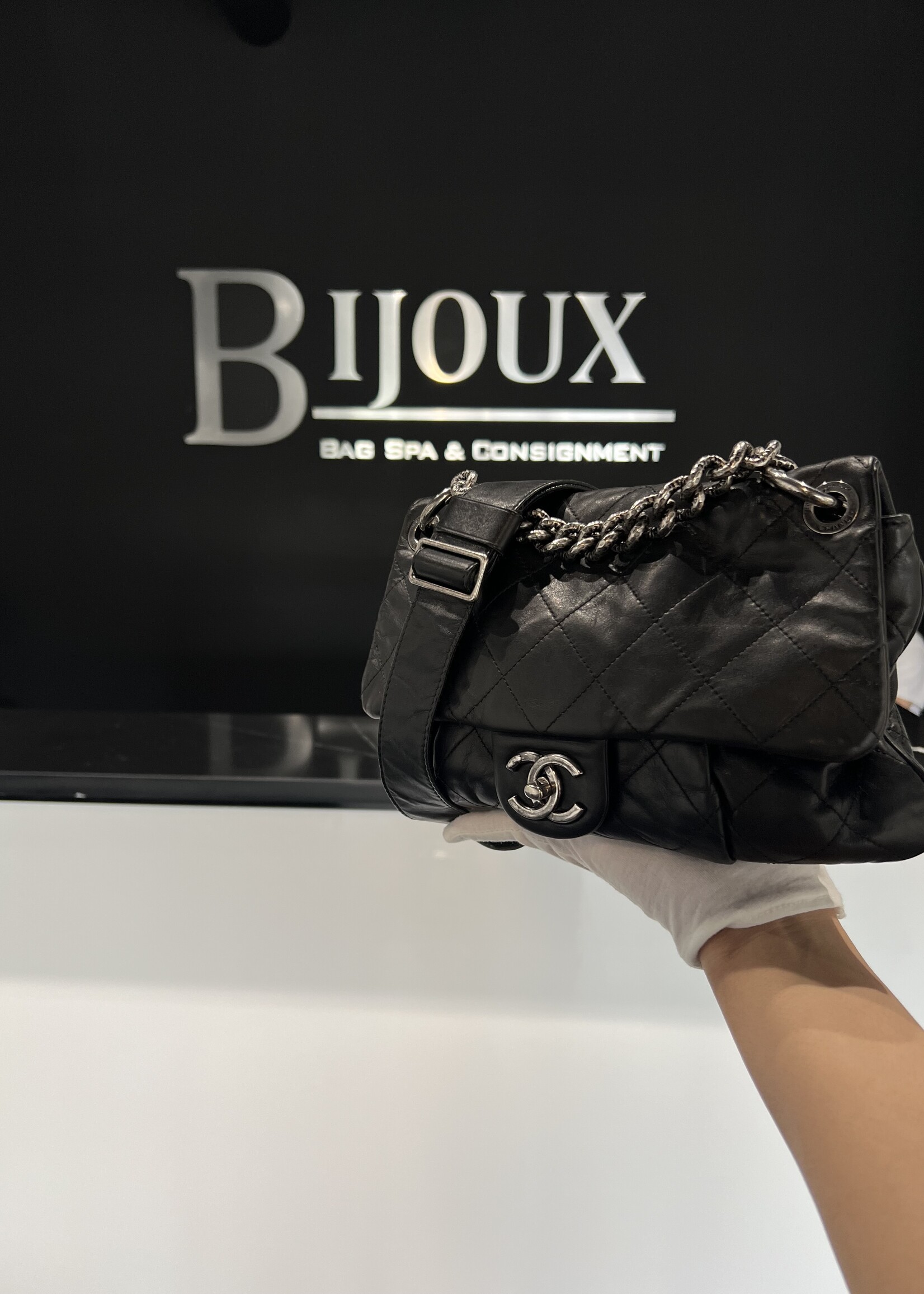 Chanel SOLD- Chanel Pleated Messenger Bag