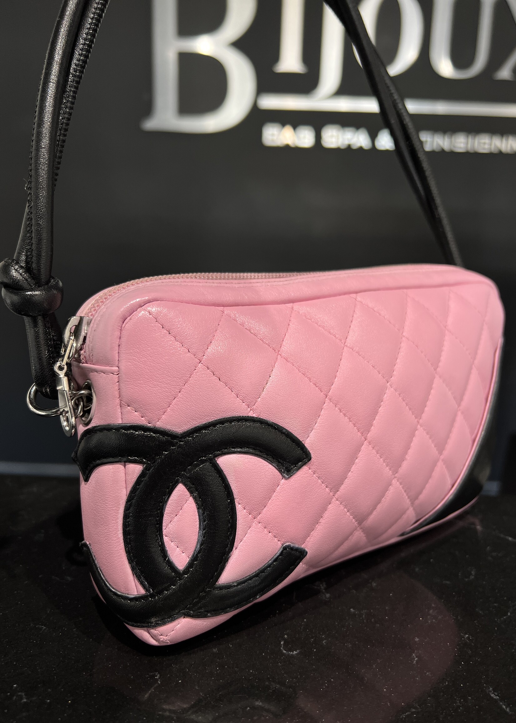 Chanel SOLD- Chanel Pink Cambon Pochette
