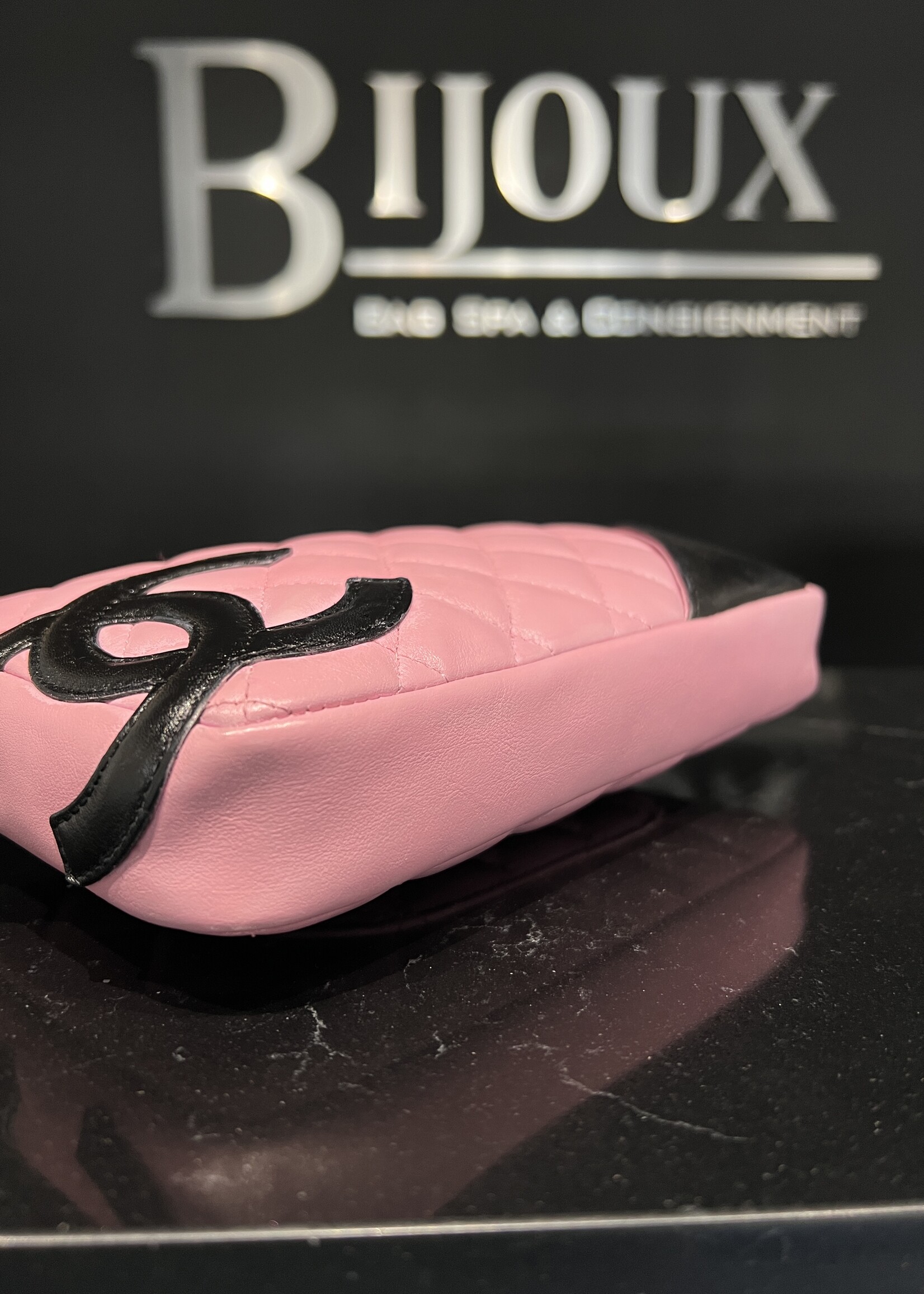 Chanel SOLD- Chanel Pink Cambon Pochette